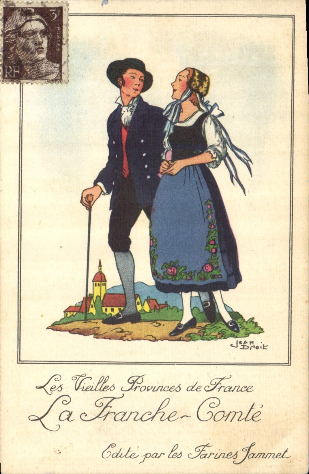 CPA Farines Jammet Franche Comte