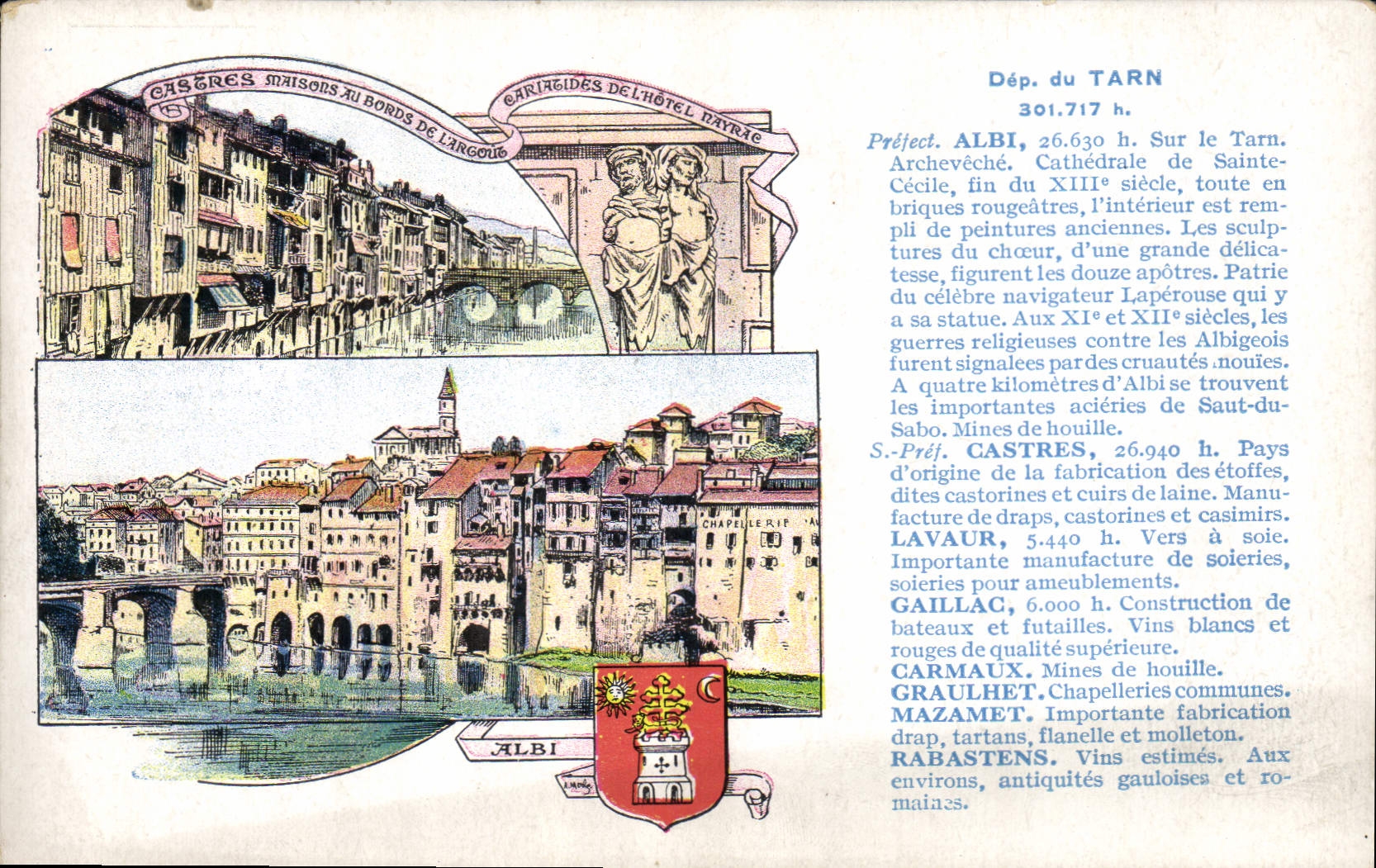 VINTAGE POSTCARD Tarn Albi