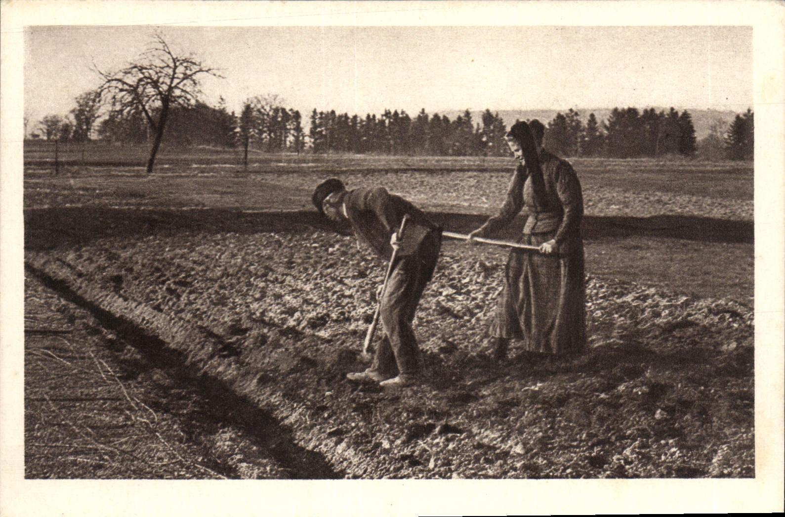 VINTAGE POSTCARD Folklore Peasants Cultures