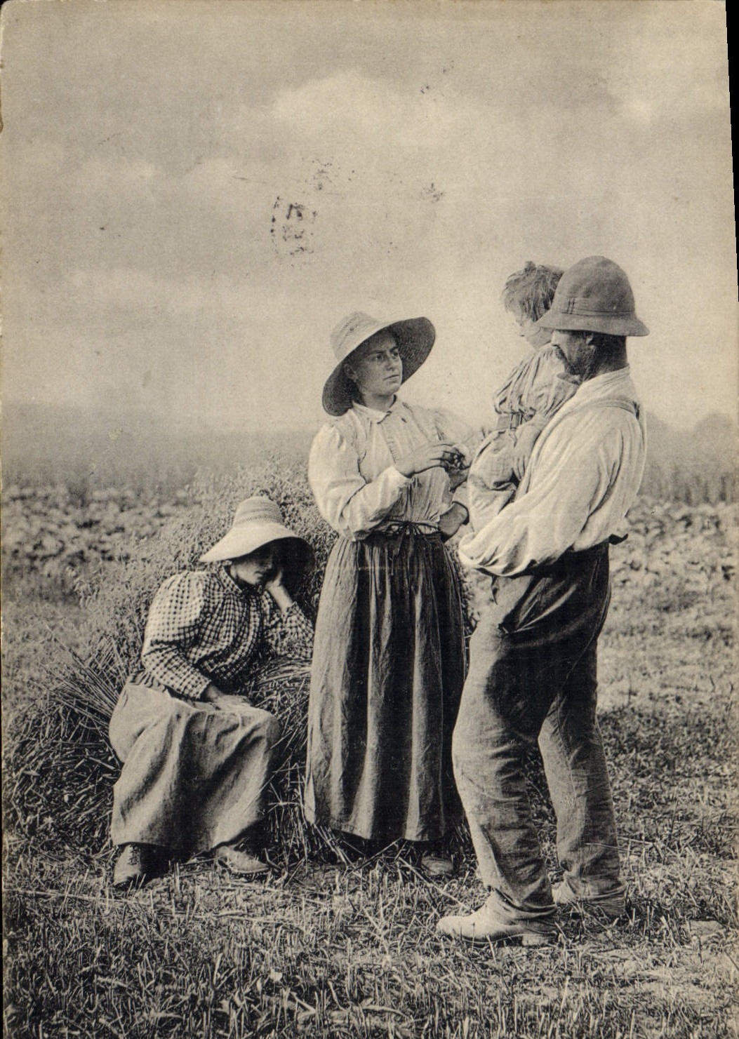 CPA Folklore Un bout de causette 