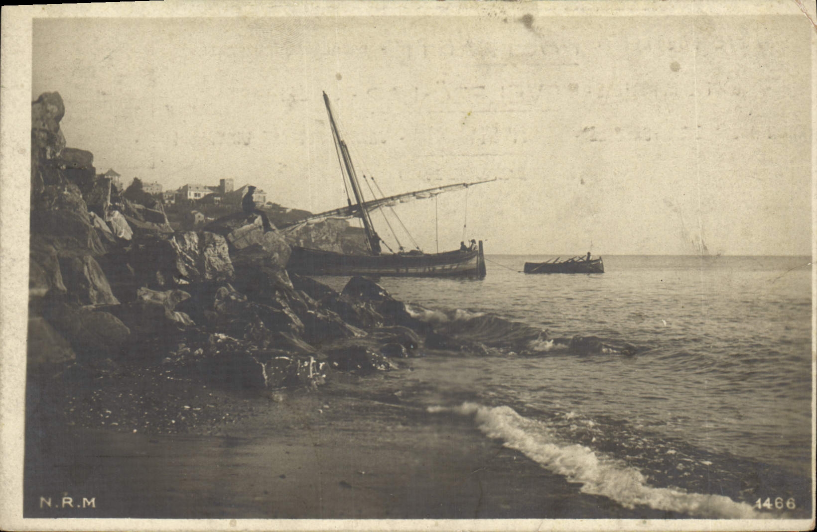 CARTE PHOTO Bateau Peche 