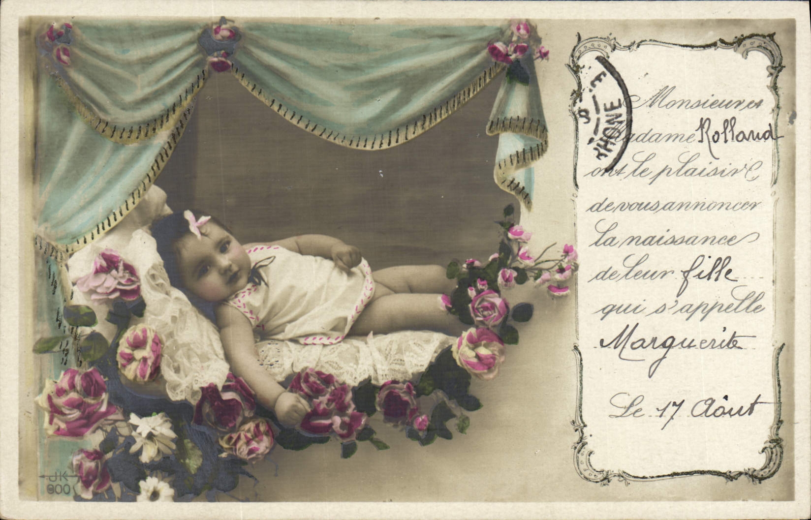 VINTAGE POSTCARD Fantasy Child Baby Mrs Roland Marguerite