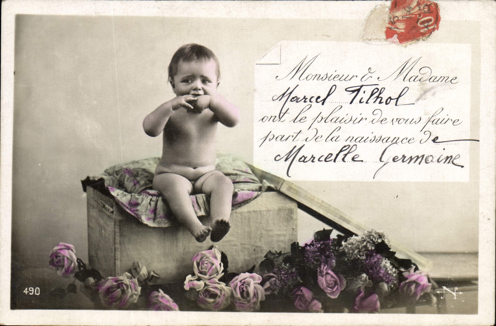 VINTAGE POSTCARD Fantasy Child Baby Marcel Filhol