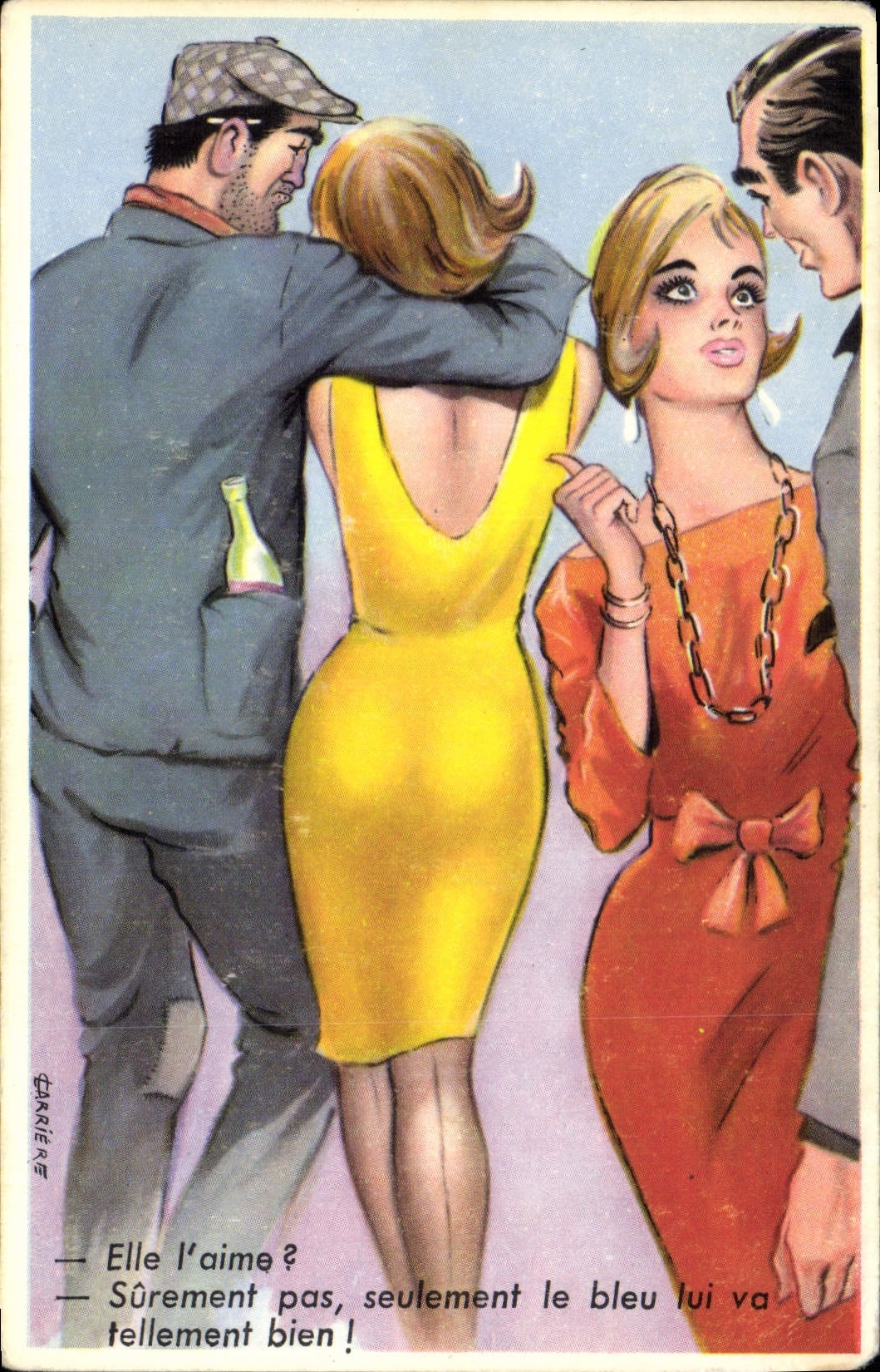 VINTAGE POSTCARD Fantasy Humor