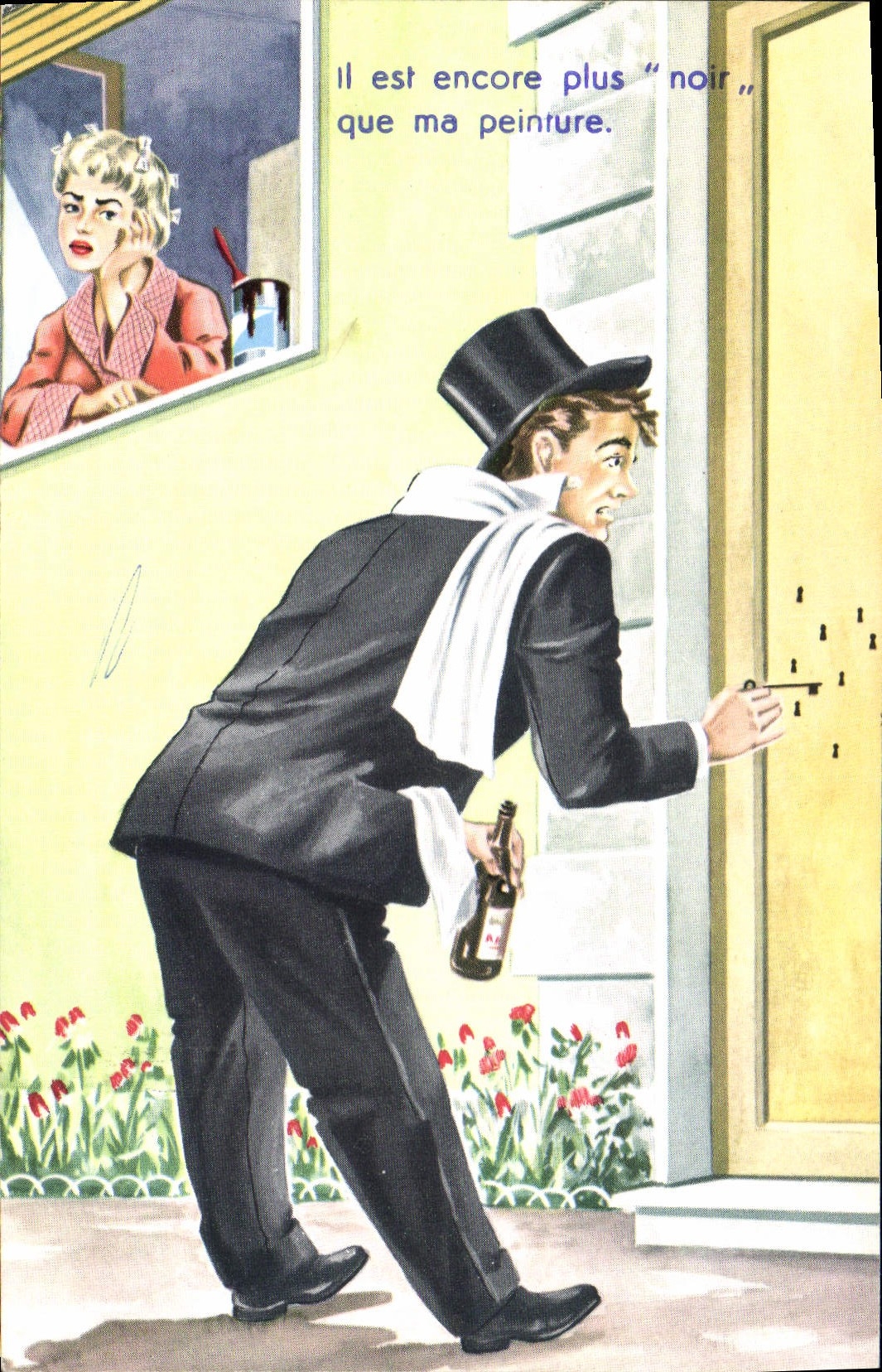 CPA Fantaisie Humour Alcool