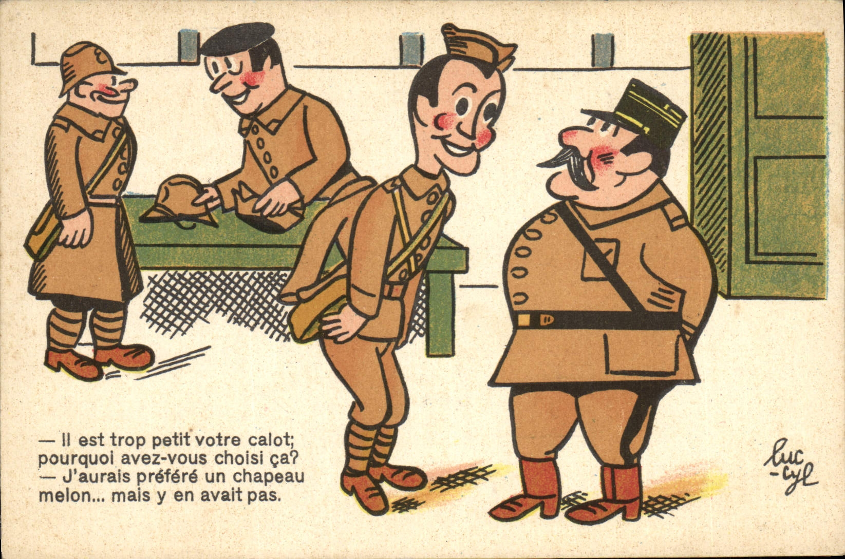 CPA Fantaisie Militaria 