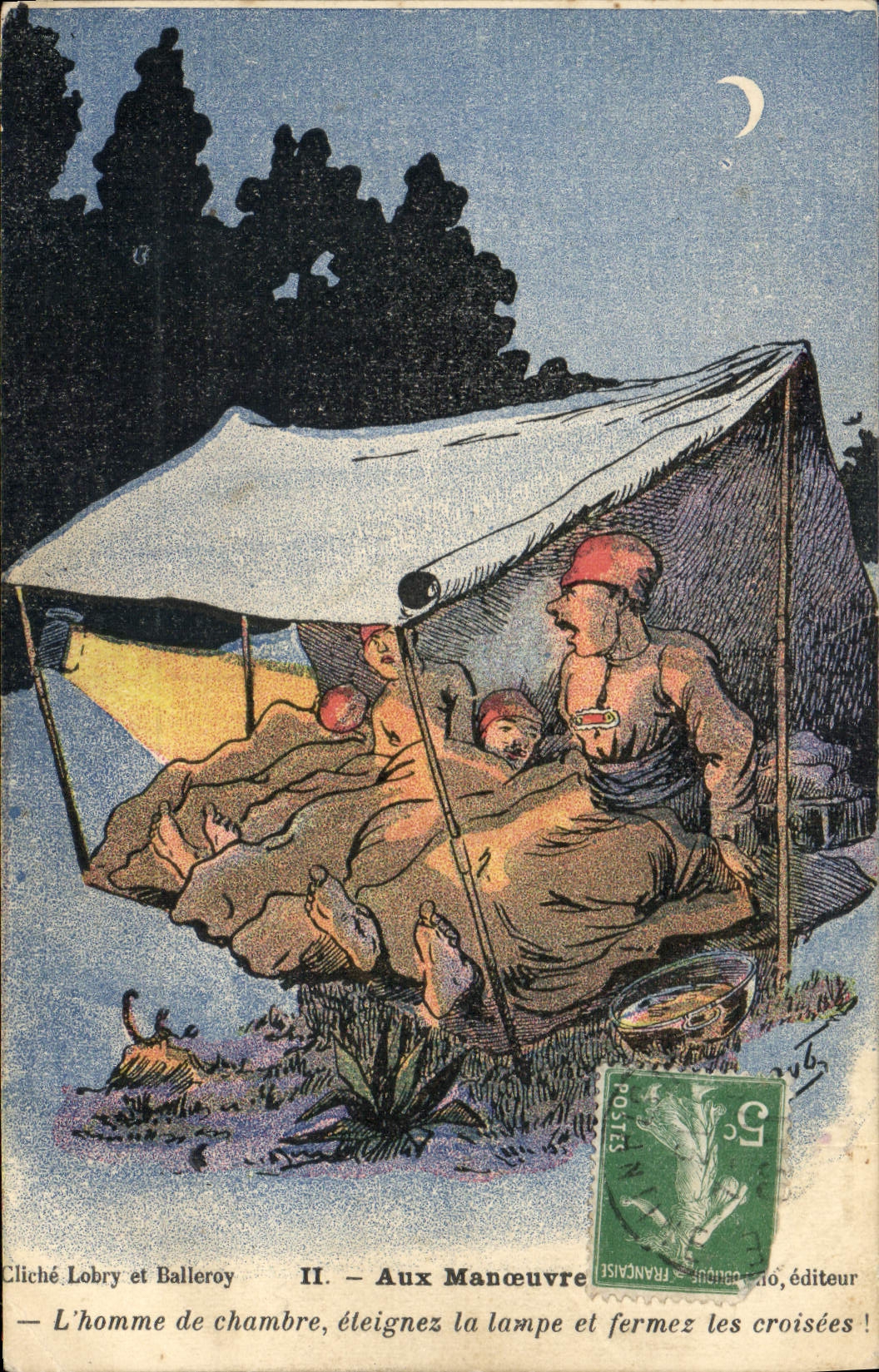 VINTAGE POSTCARD Fantasy Militaria Operations