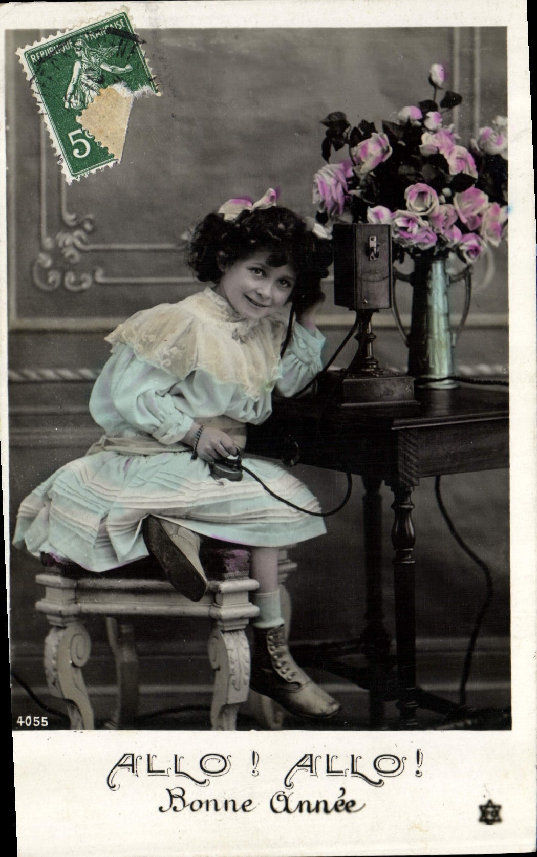 CPA Fantaisie Telephone Enfant 