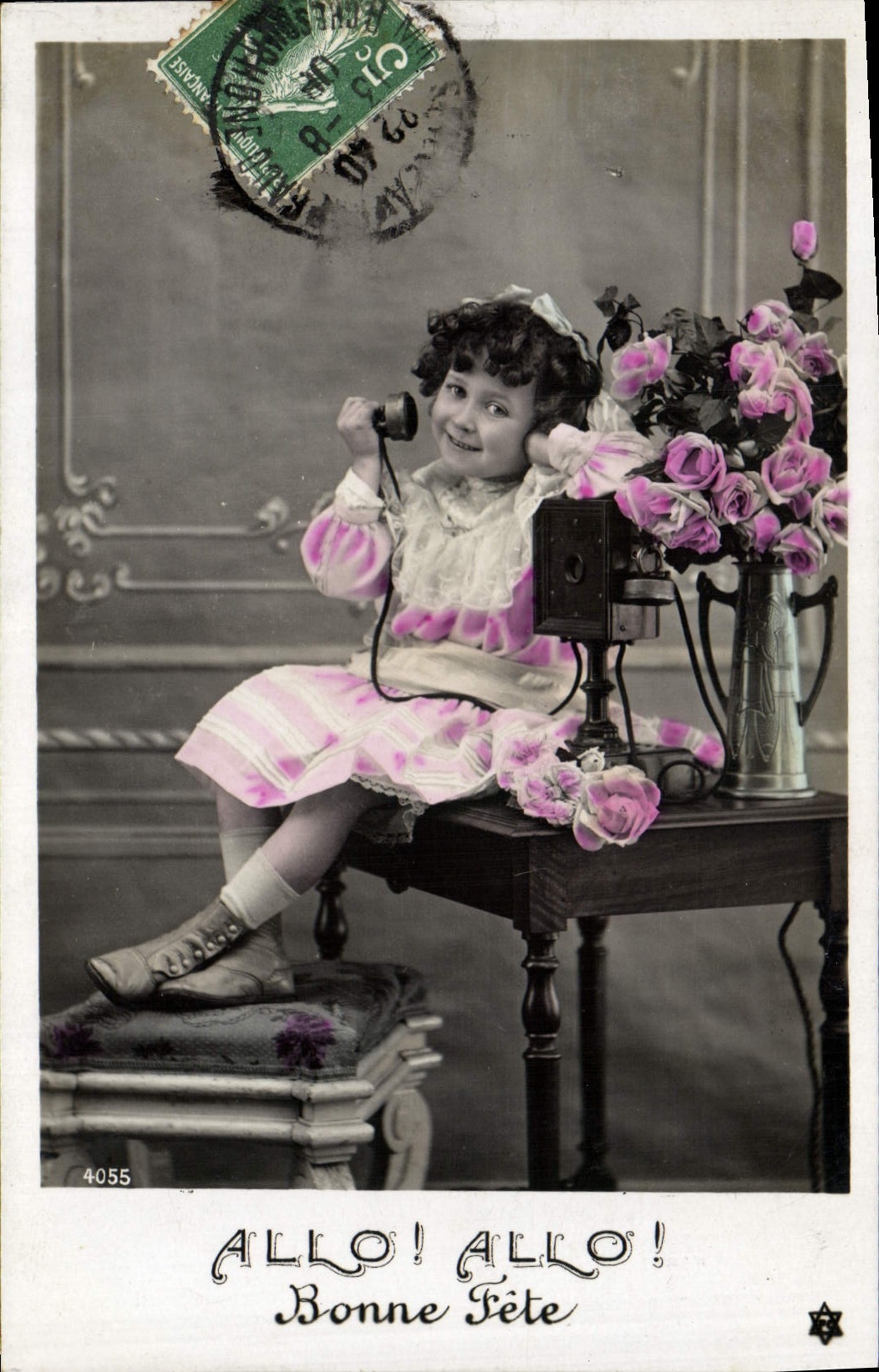 CPA Fantaisie Telephone Enfant