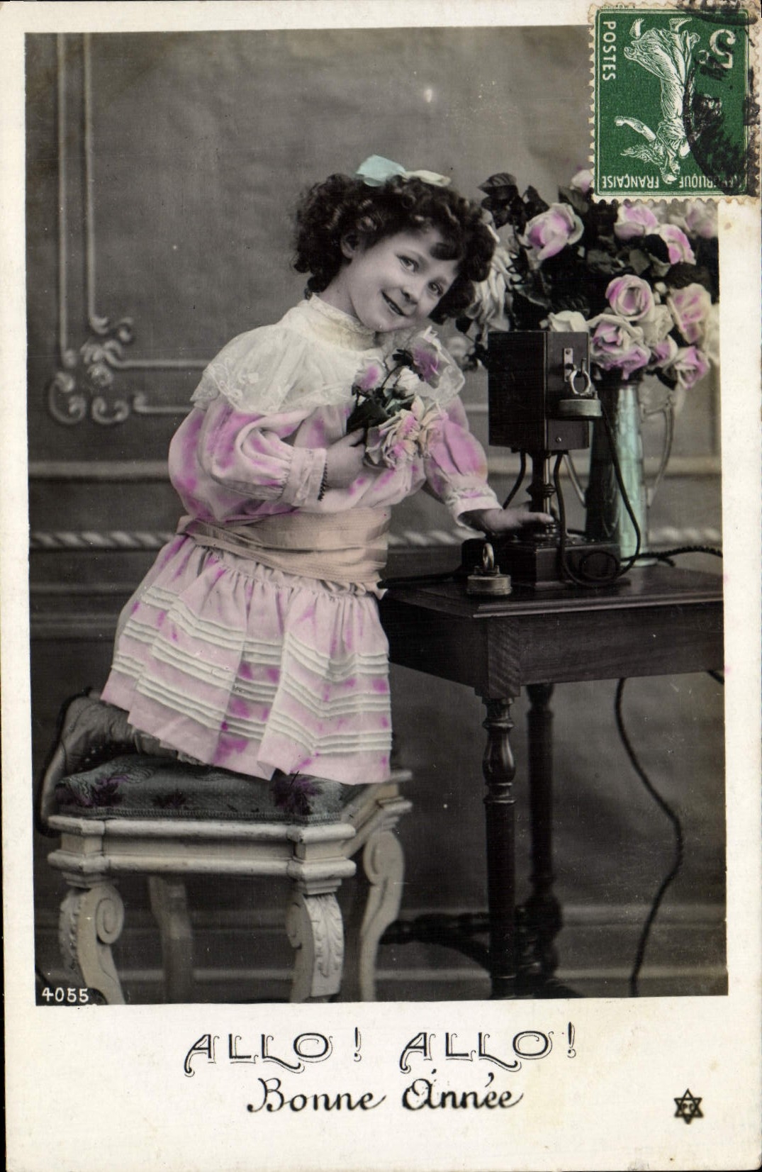 CPA Fantaisie Telephone Enfant