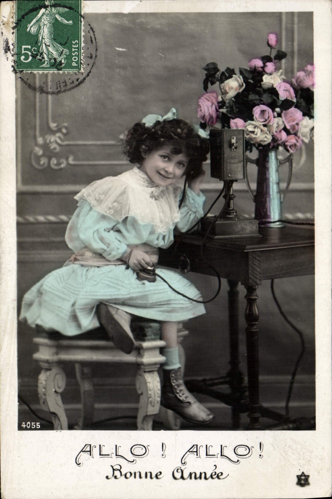 CPA Fantaisie Telephone Enfant