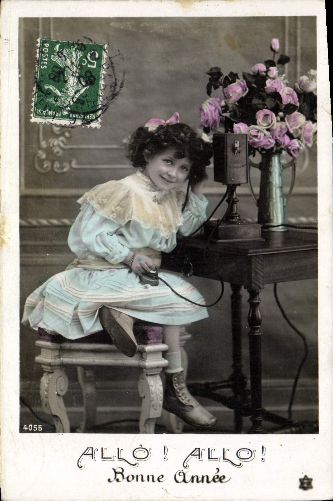 CPA Fantaisie Telephone Enfant 