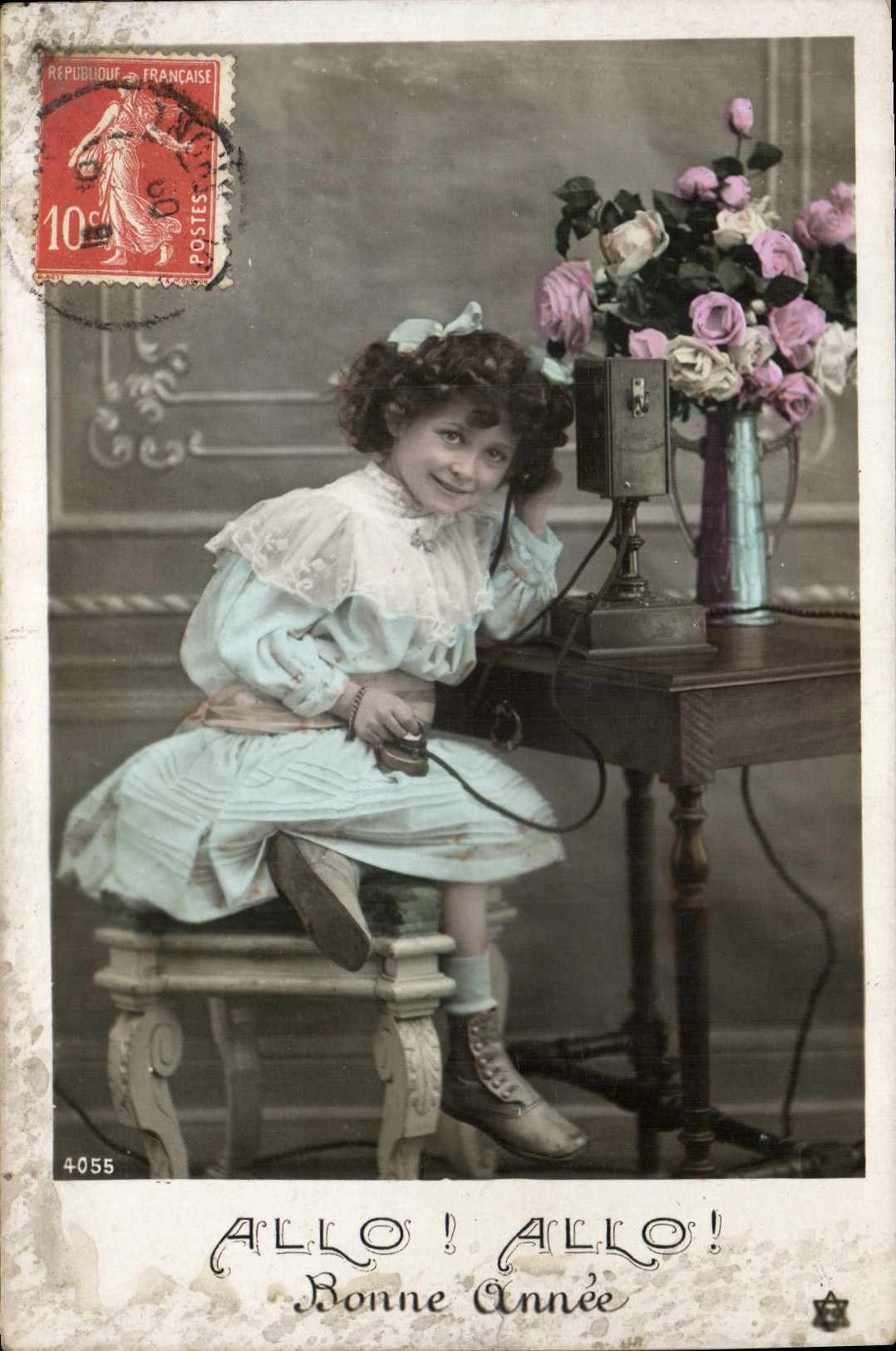 CPA Fantaisie Telephone Enfant