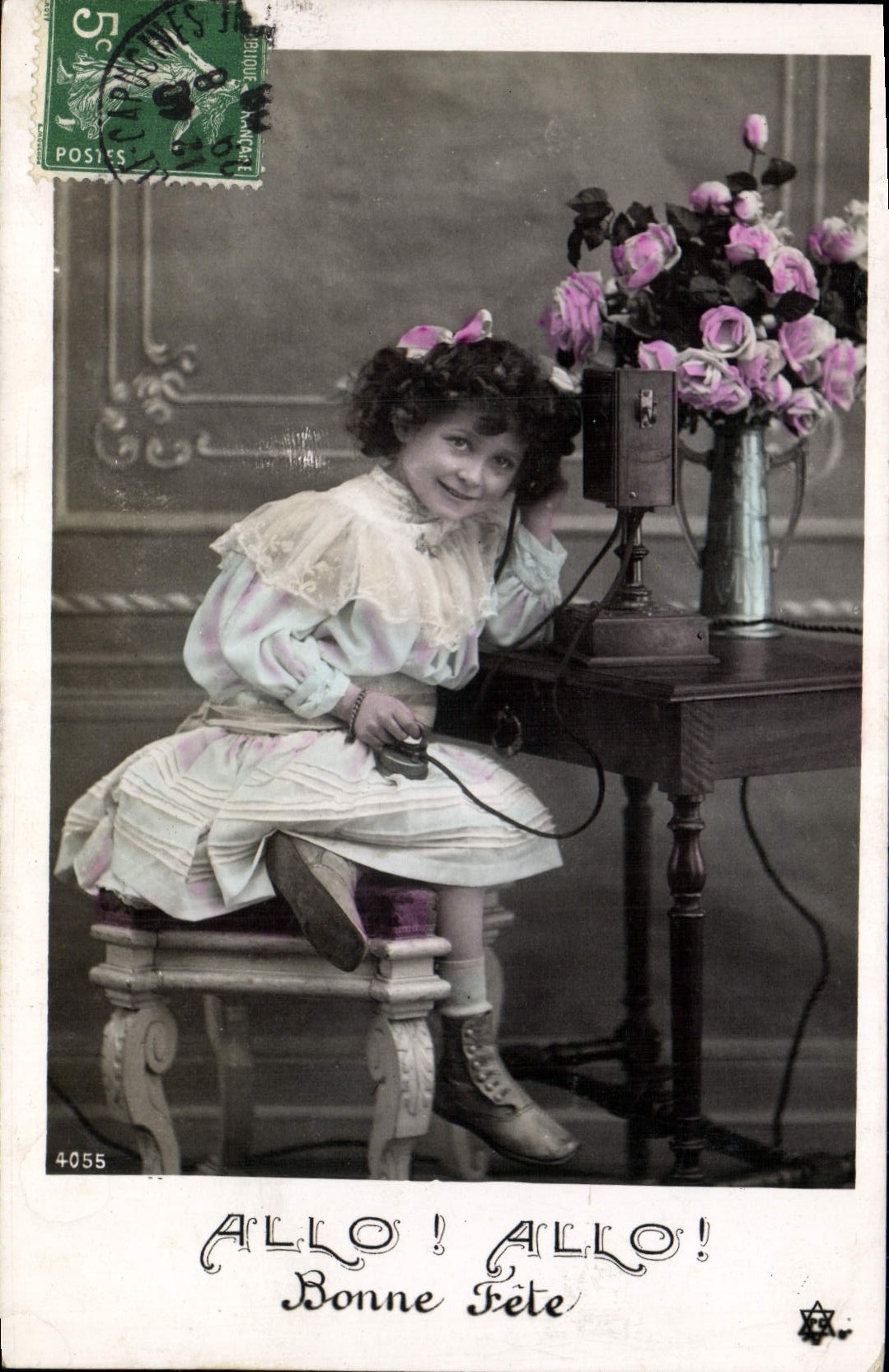 CPA Fantaisie Telephone Enfant