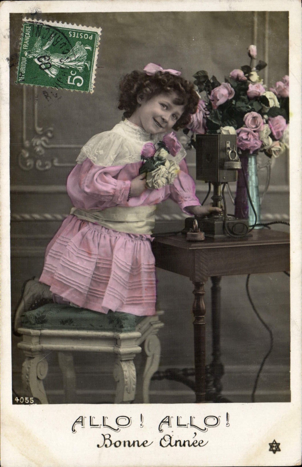 CPA Fantaisie Telephone Enfant