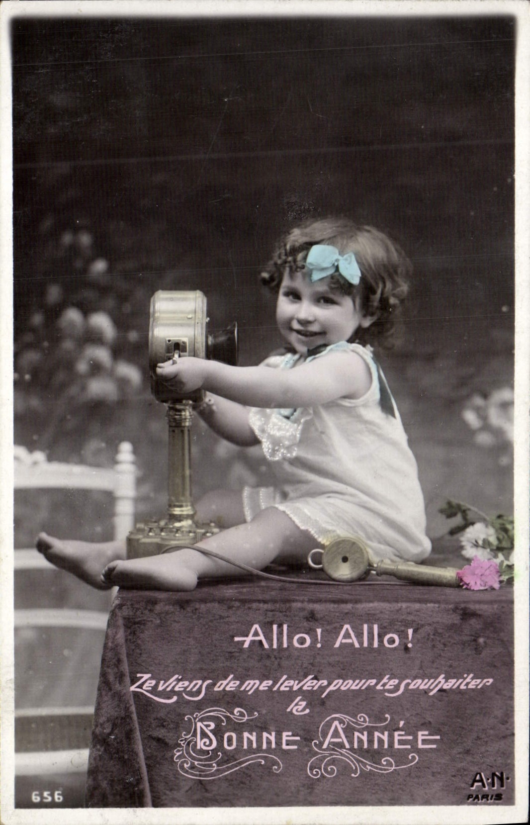 CPA Fantaisie Telephone Enfant