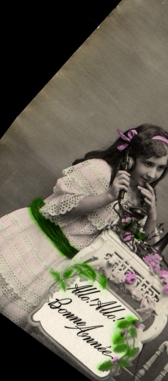 CPA Fantaisie Telephone Enfant