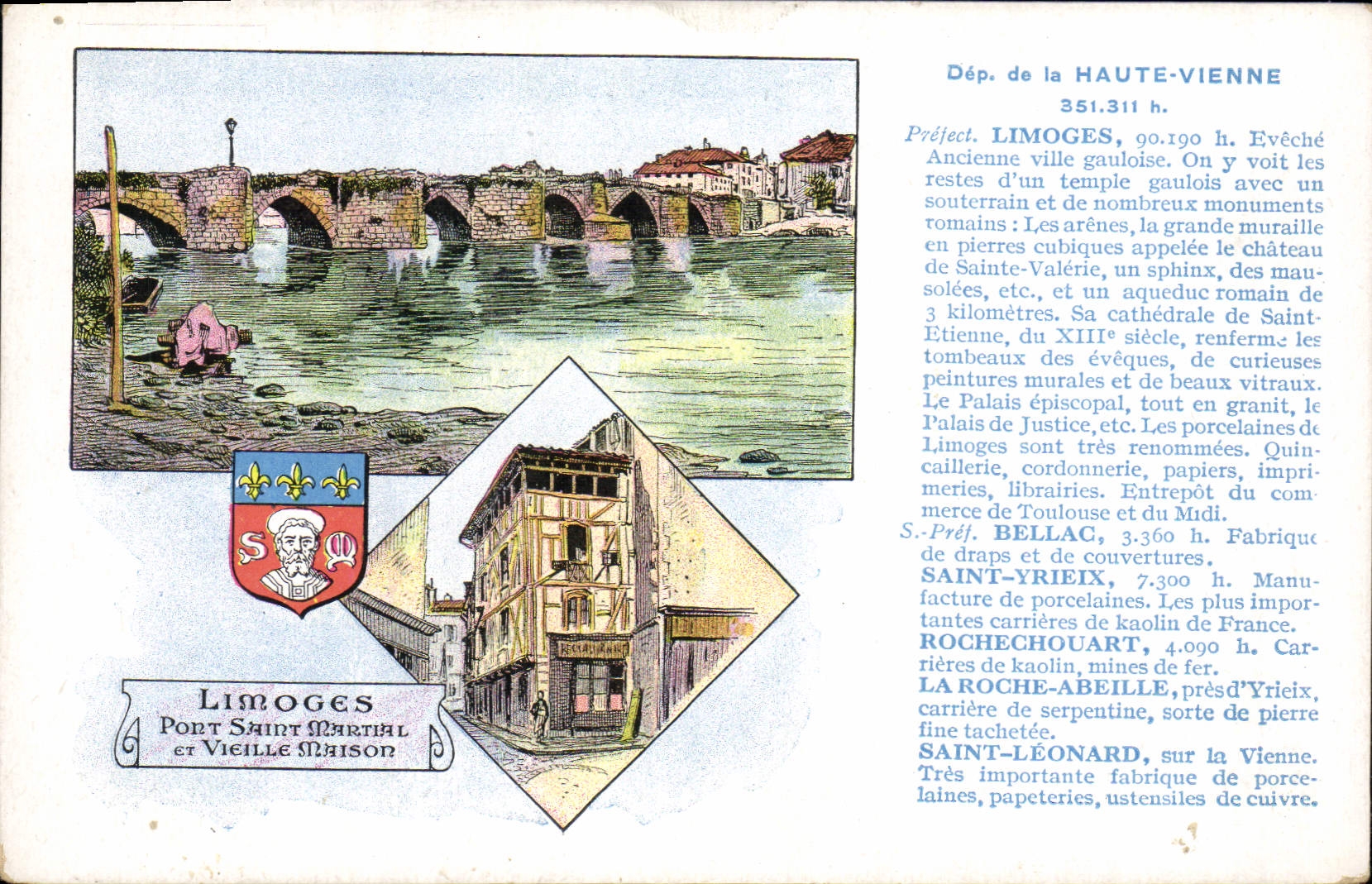 VINTAGE POSTCARD High Vienna Limoges