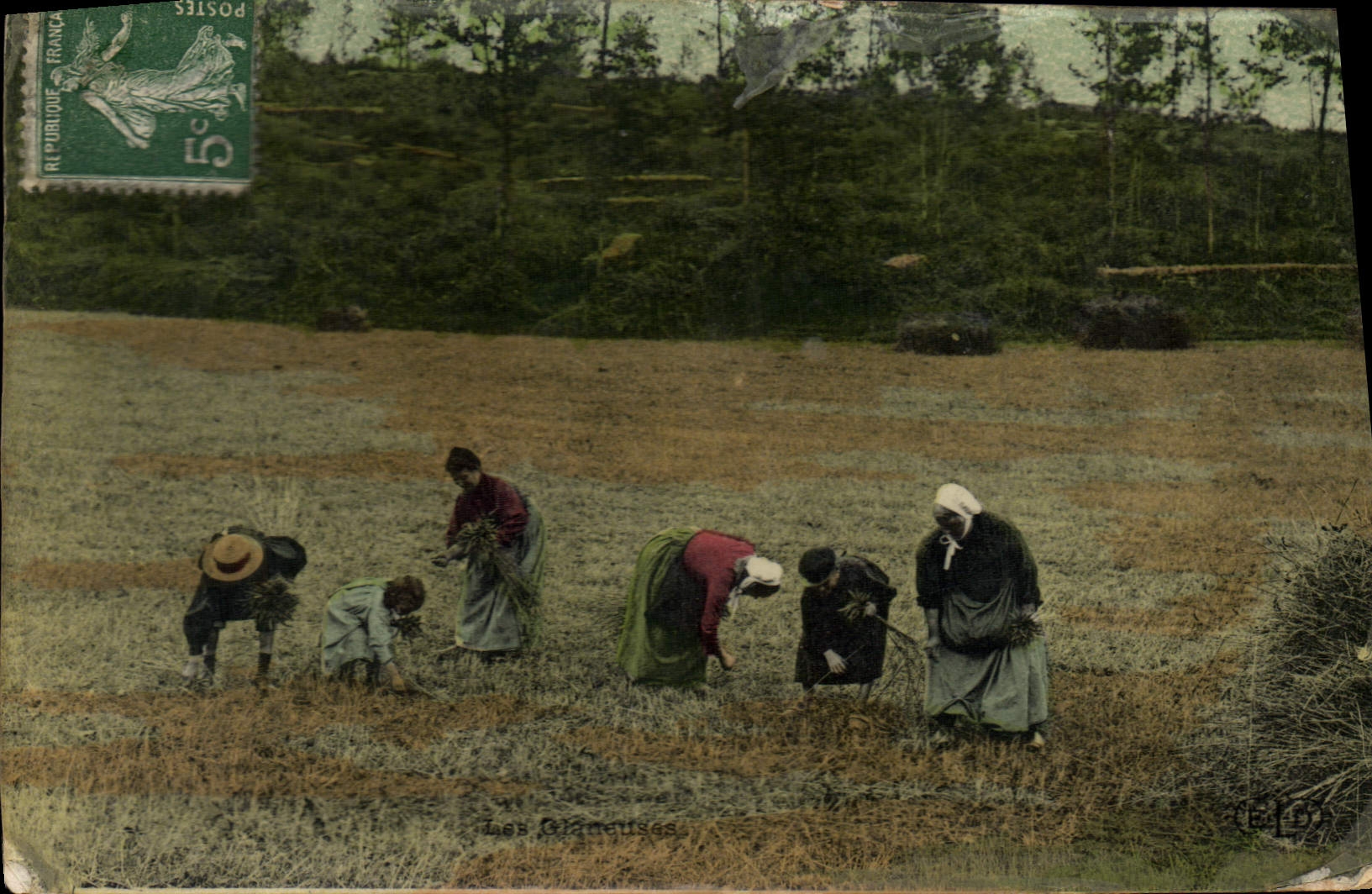 CPA Folklore Les glaneuses 