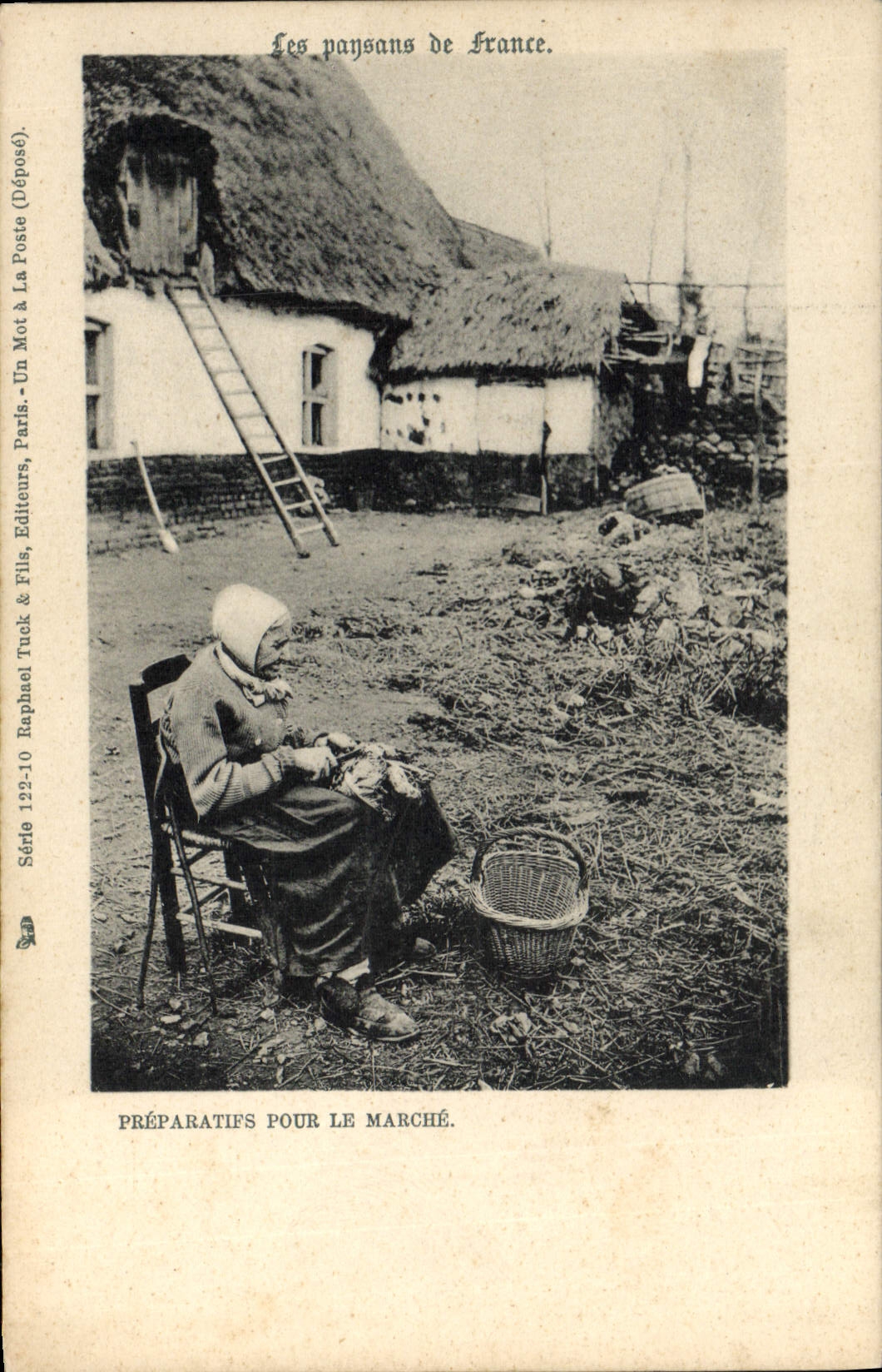 CPA Folklore Les paysans de France Preparatifs pour le marche 