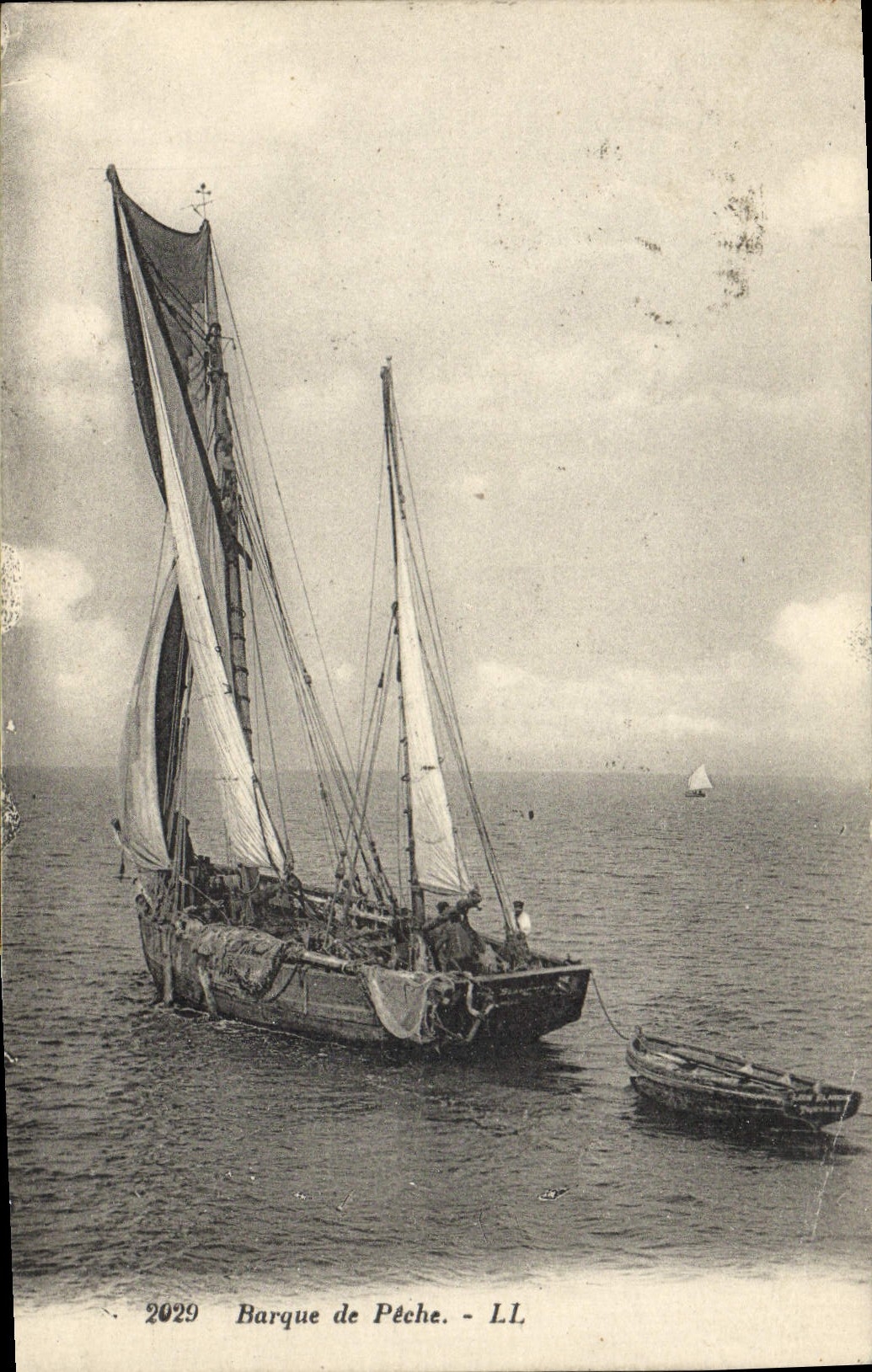 CPA Bateau Barque de peche 