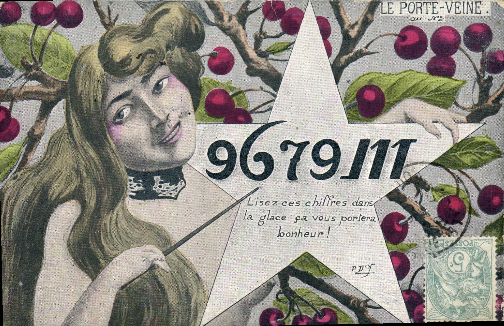 VINTAGE POSTCARD Fantasy Woman Chance 967911