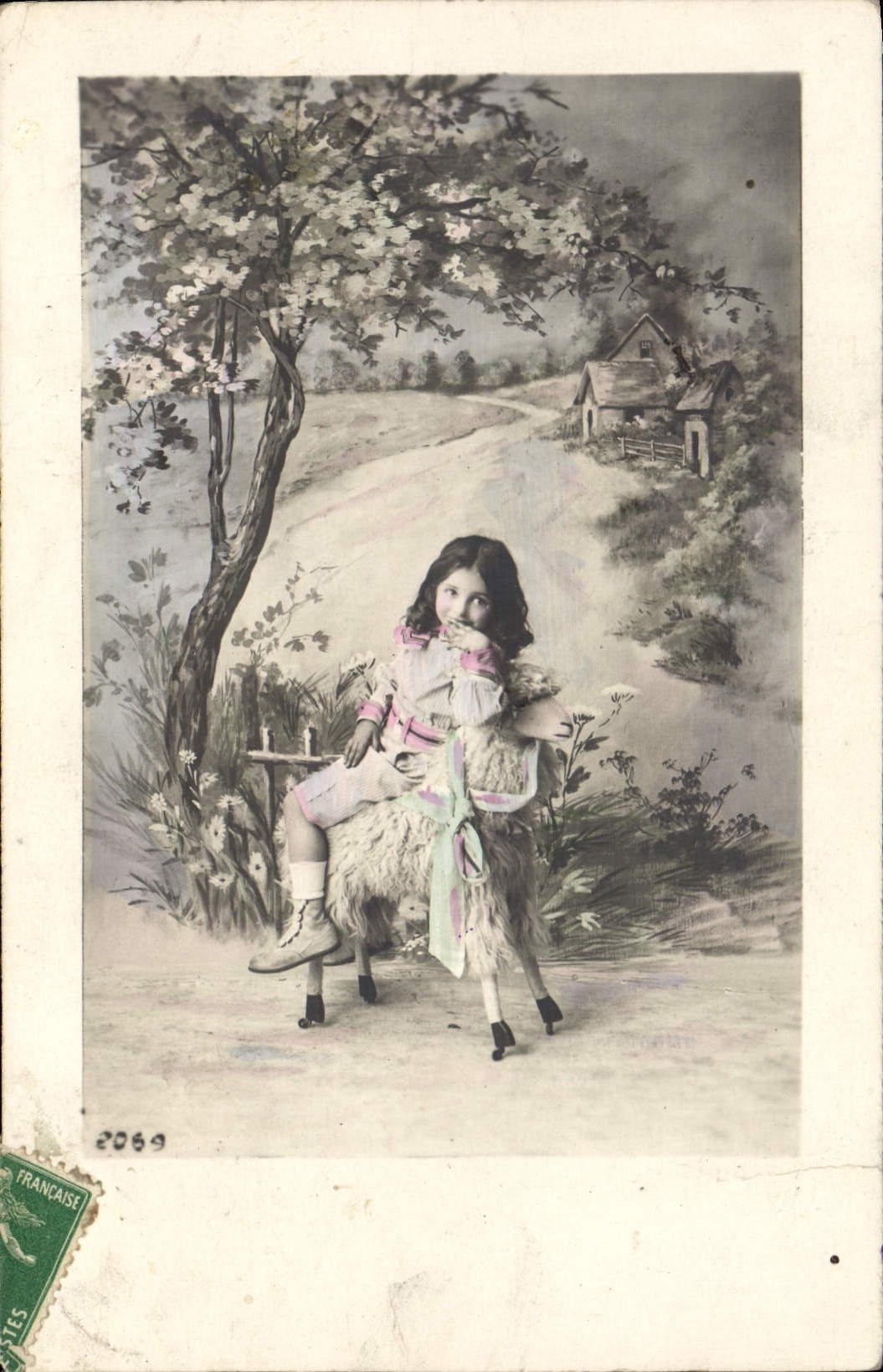 CPA Chevre Enfant 