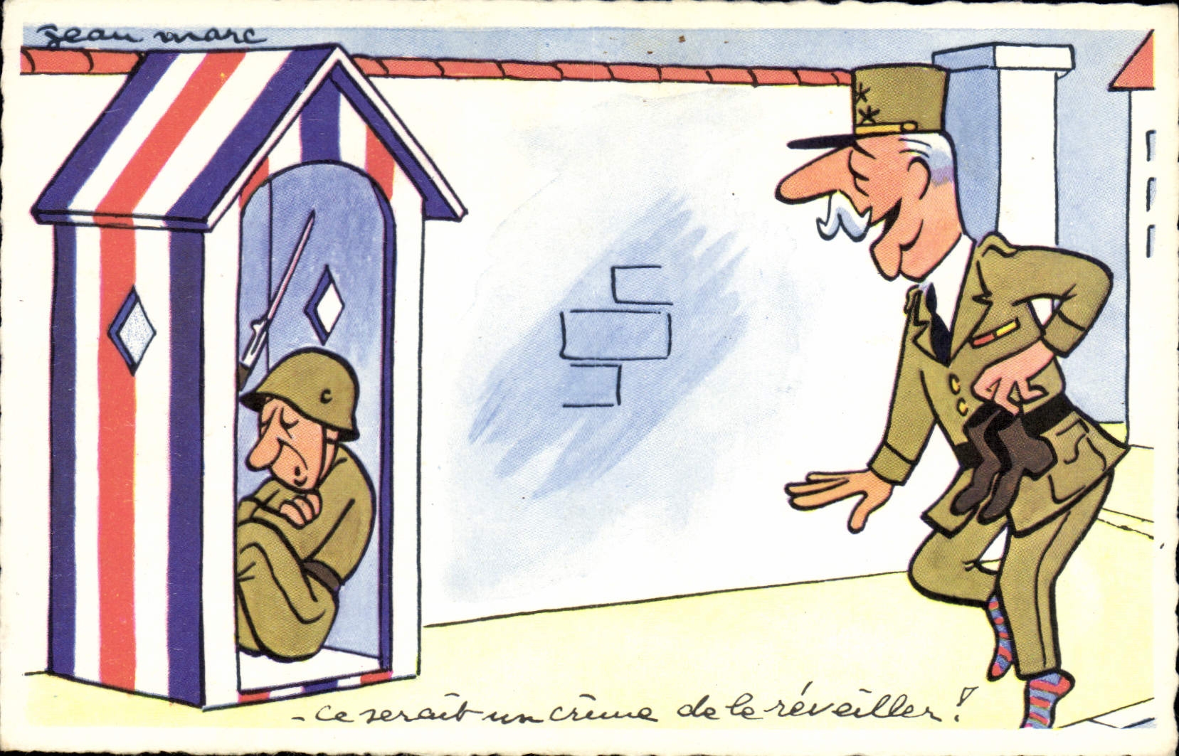 CPA Fantaisie Humour Soldat Militaria