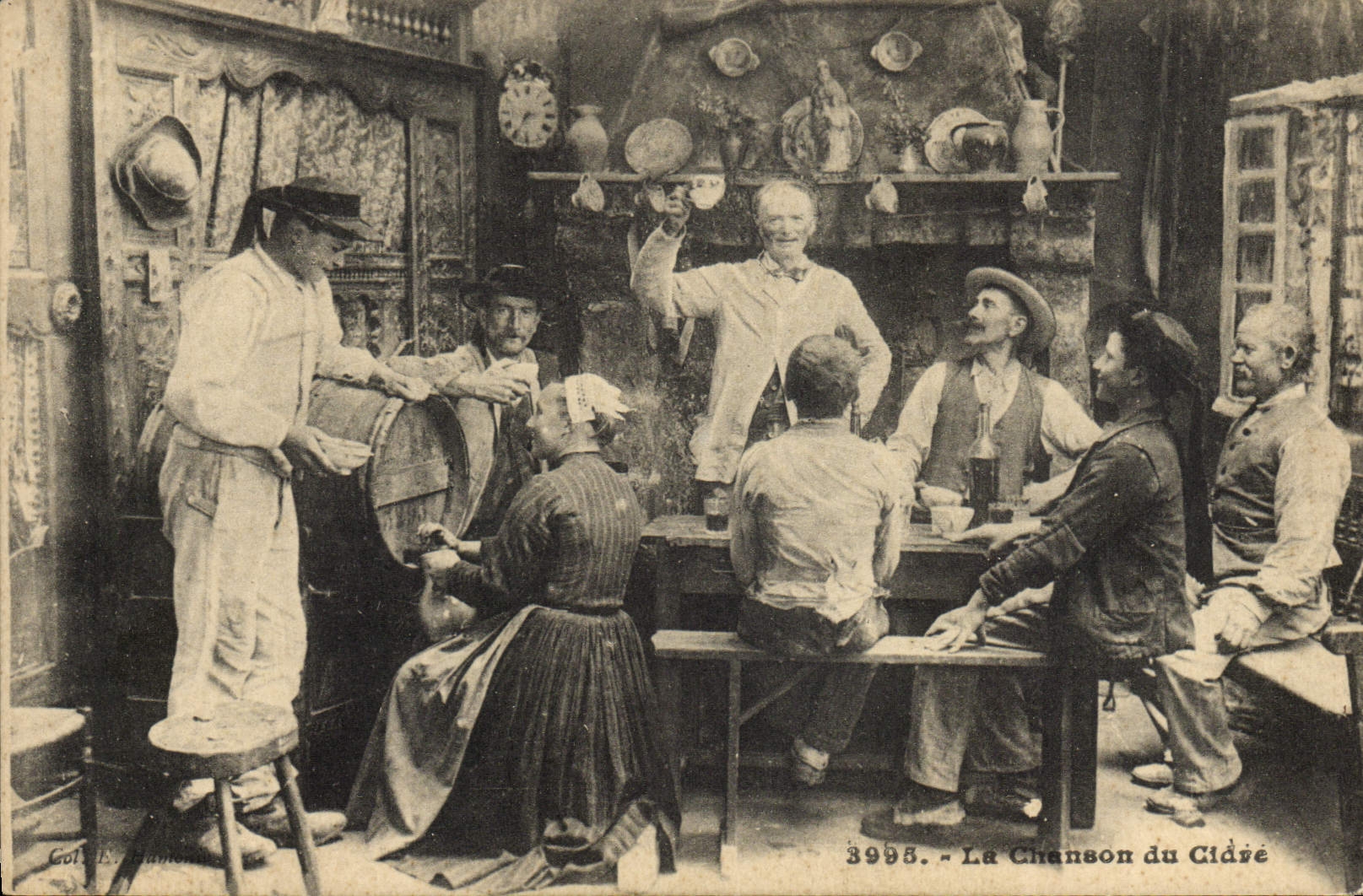 VINTAGE POSTCARD Folklore the song of the cider