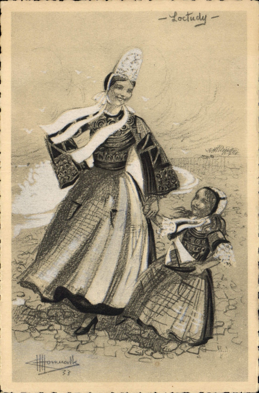 CPA Folklore Charles Homualk Loctudy 