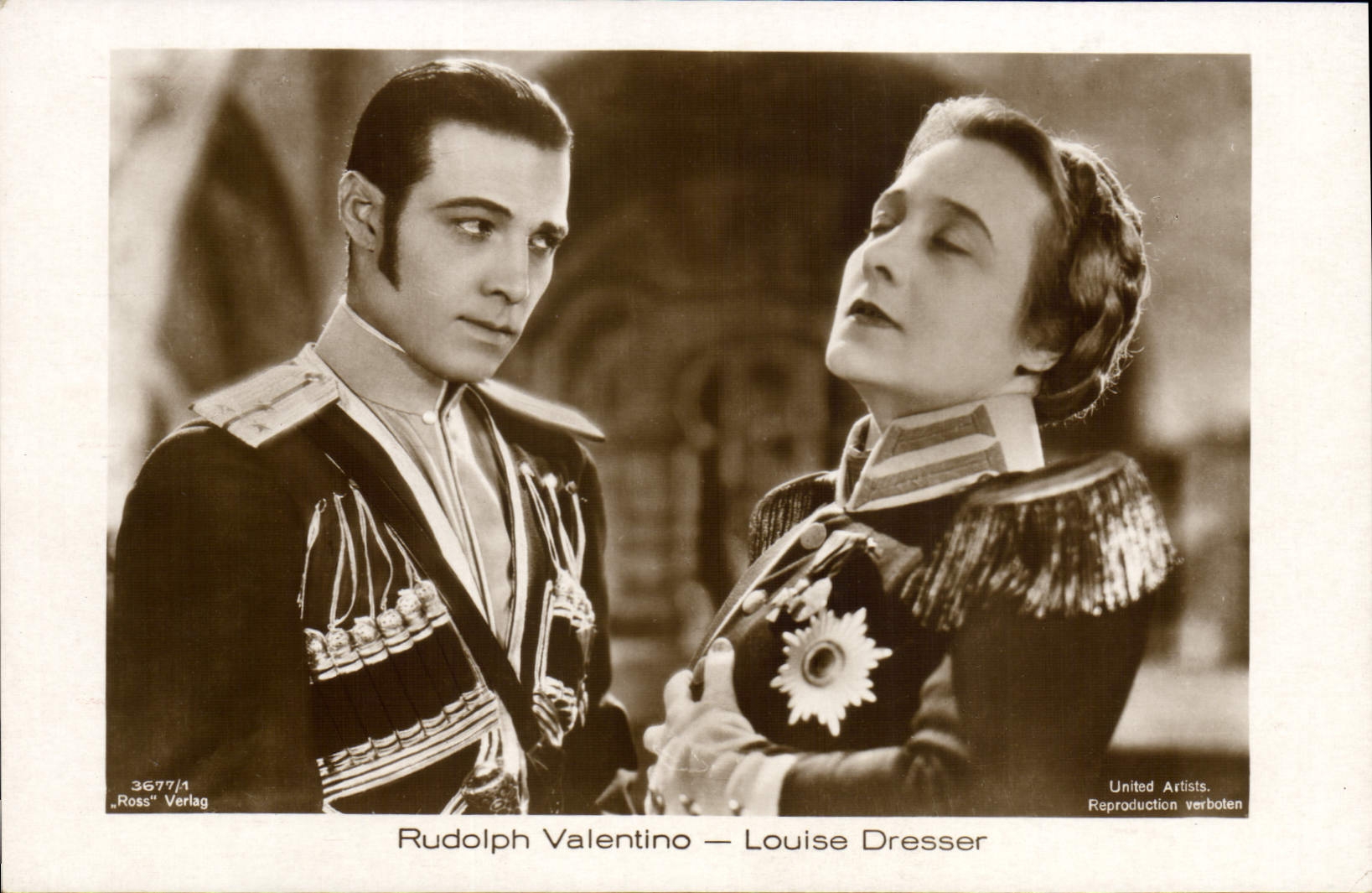 MODERN CARD Cinema Rudolph Valentino Louise To draw up