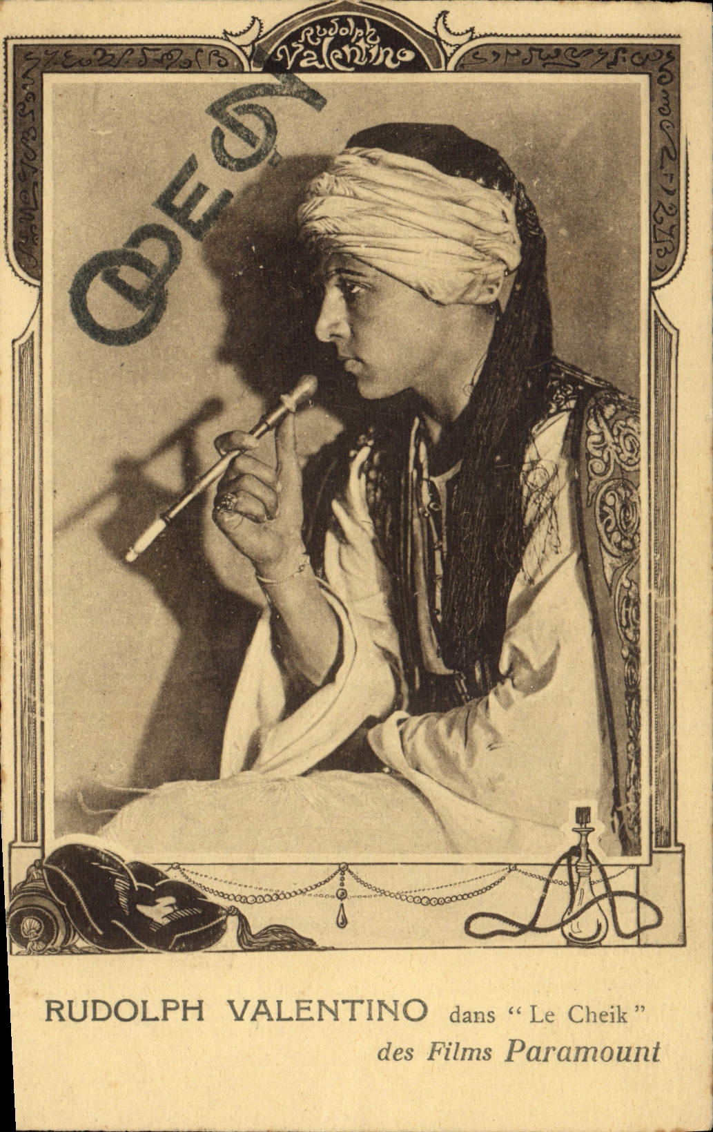 CPM Cinema Rudolph Valentino dans le Cheik Paramount