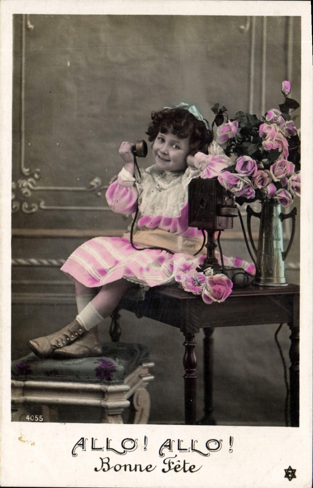 CPA Fantaisie Telephone Enfant