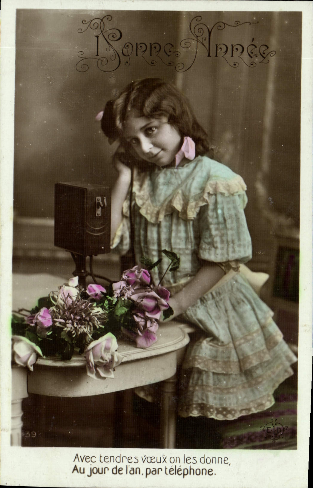 CPA Fantaisie Telephone Enfant 