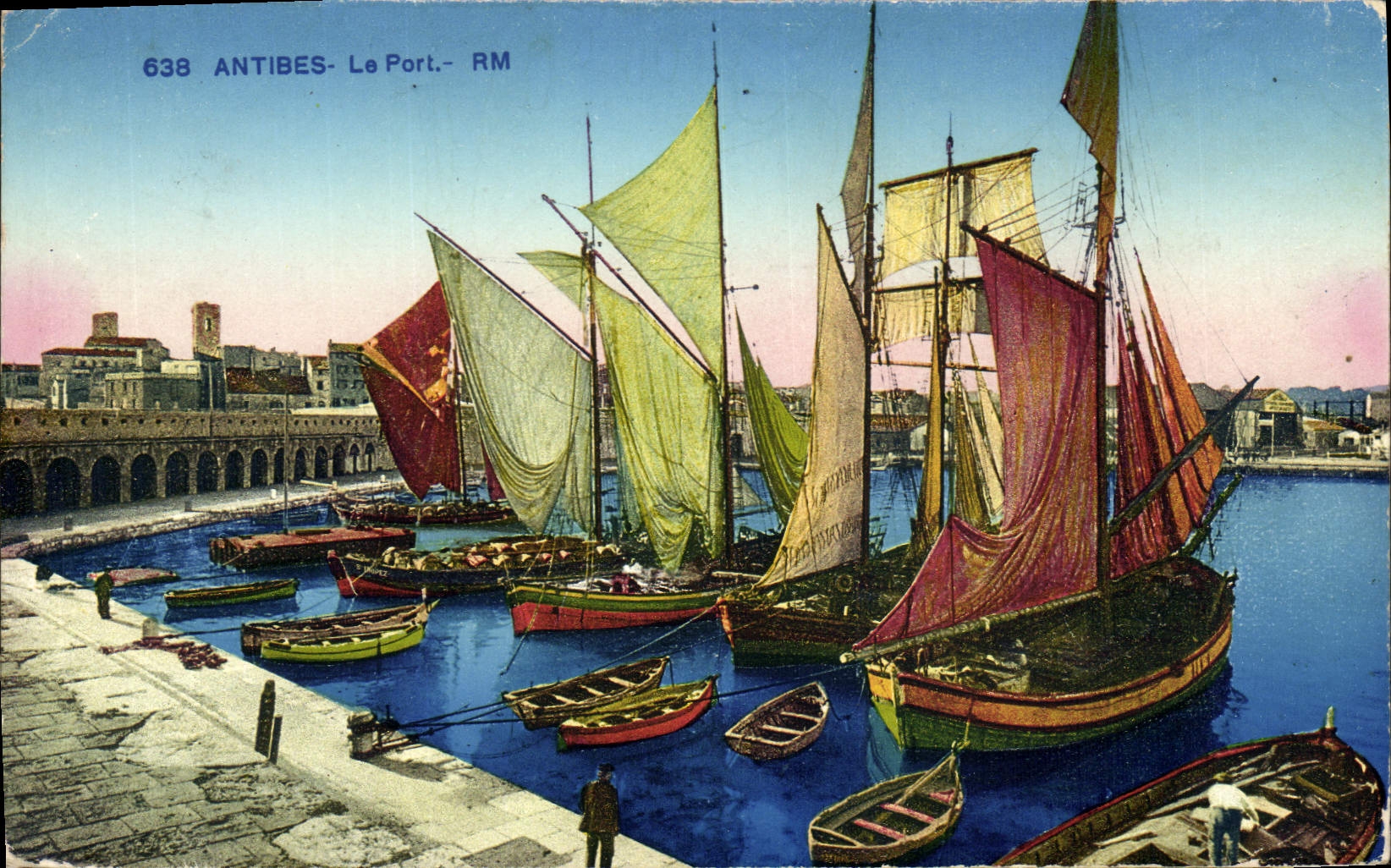 CPA Bateau Antibes Le port 