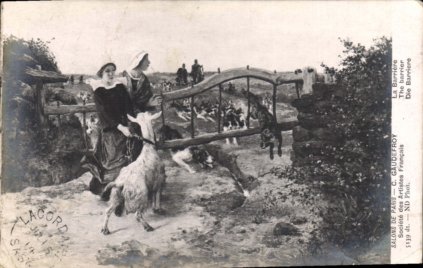 CPA Chevre Salons de Paris Gaudrefroy La barriere 