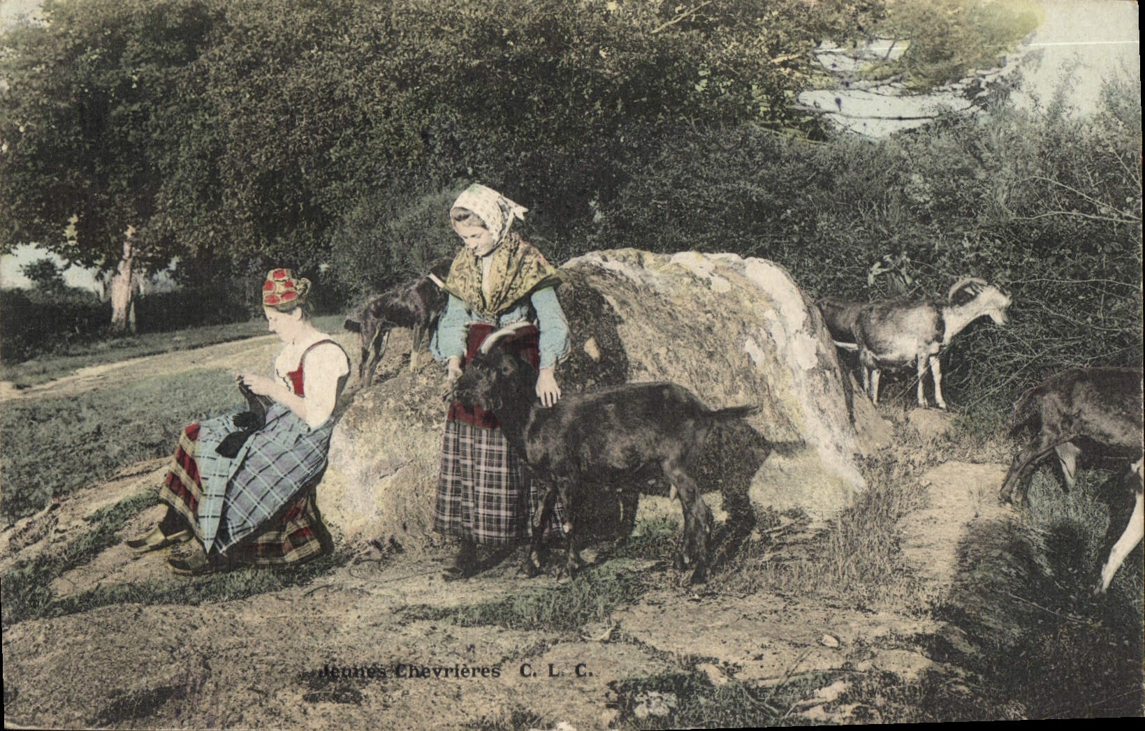 CPA Chevre Jeunes chevrieres 
