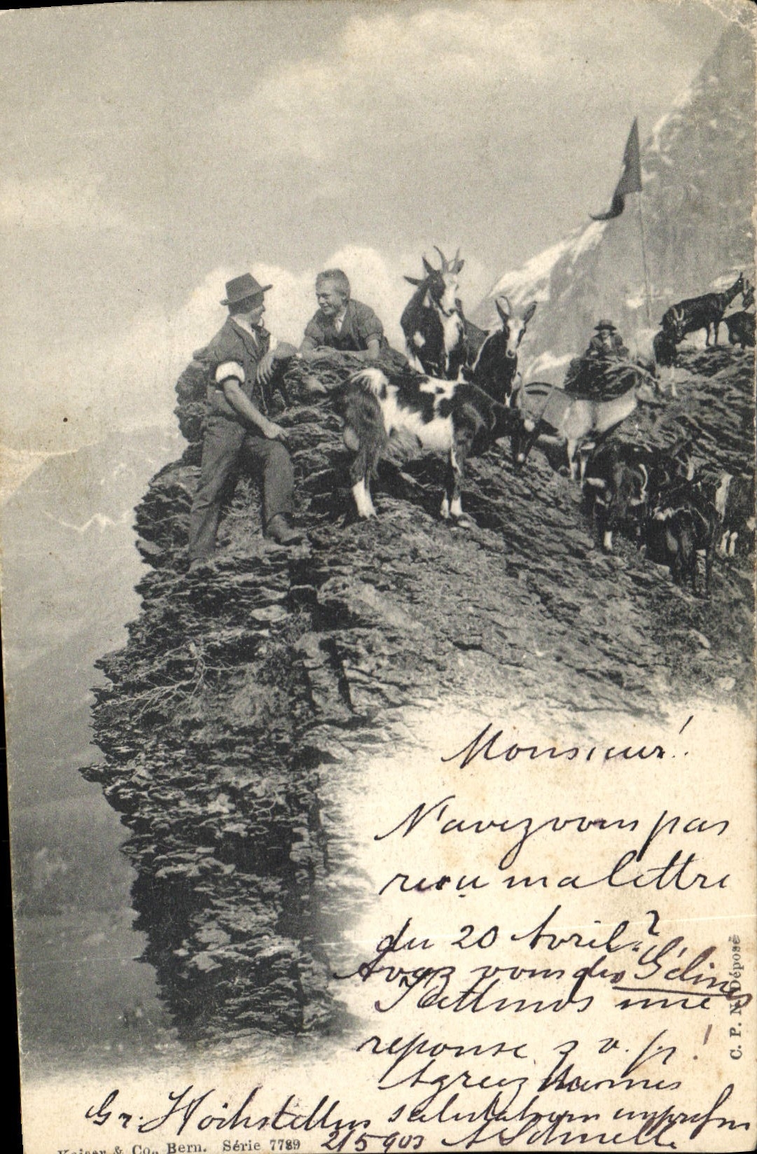 CPA Chevre Chevres