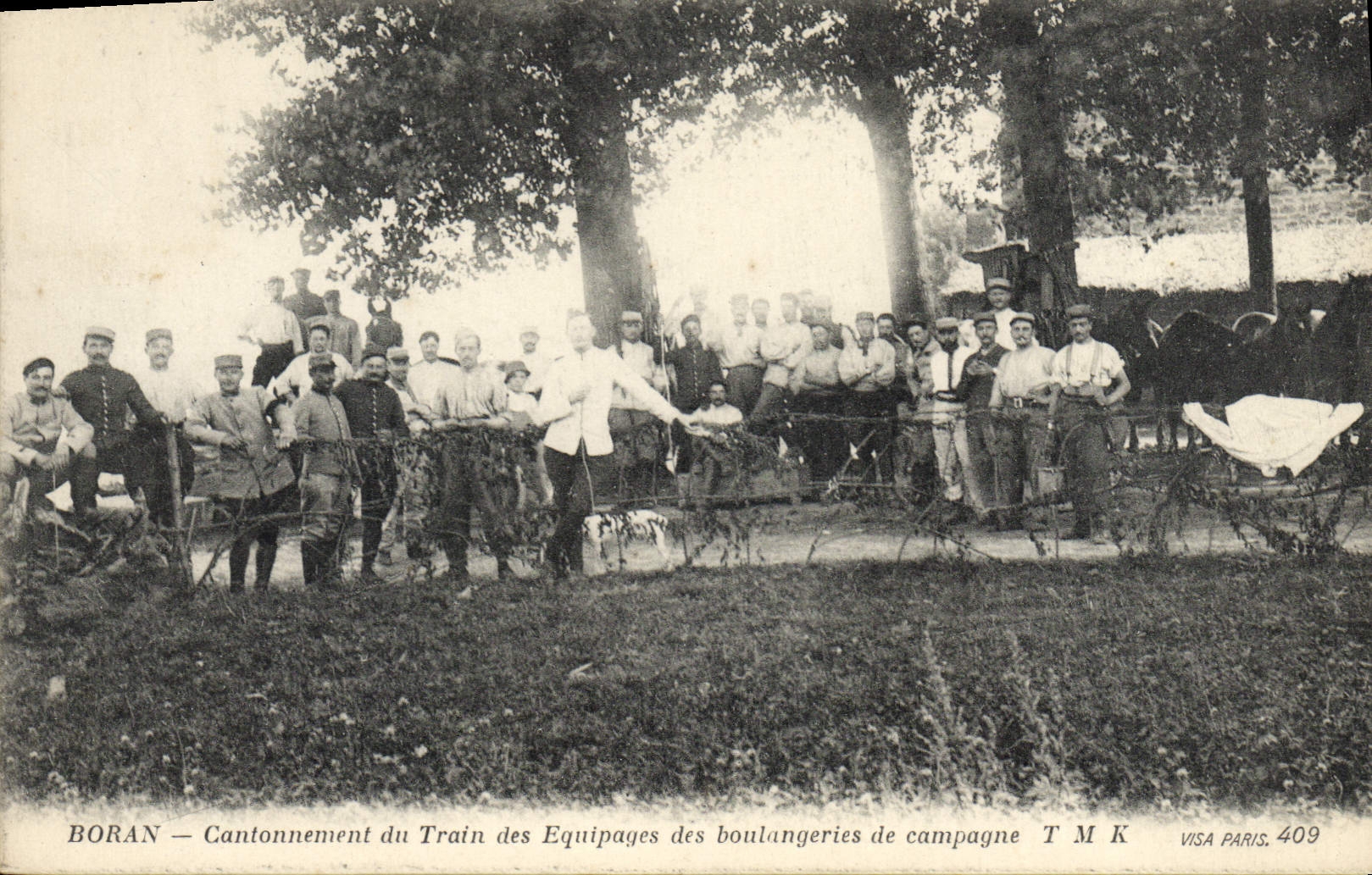 CPA Militaria Boran Cantonnement du train des equipages des boulangeries de campagne 