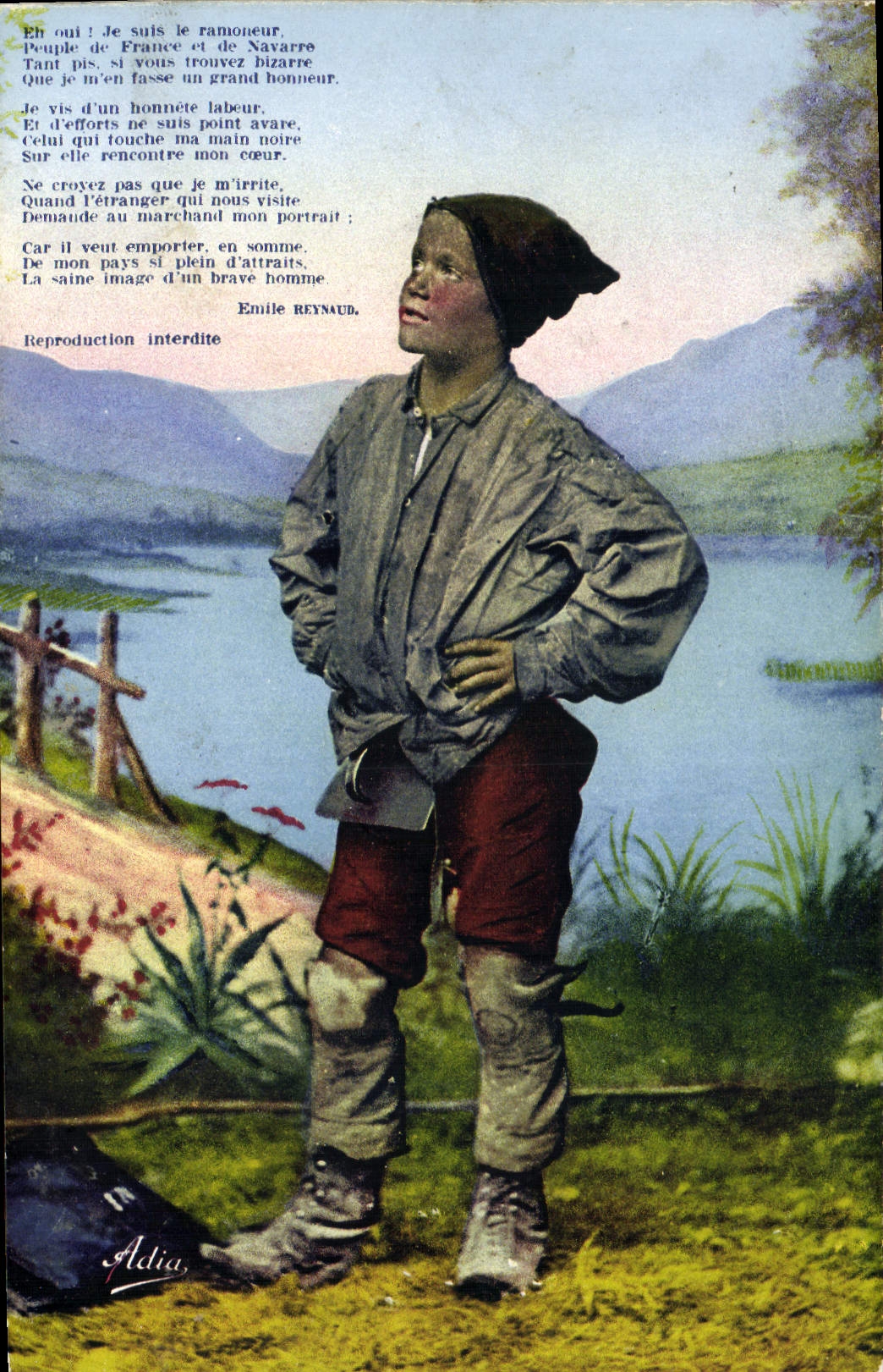 CPA Folklore Un petit ramnoneur 