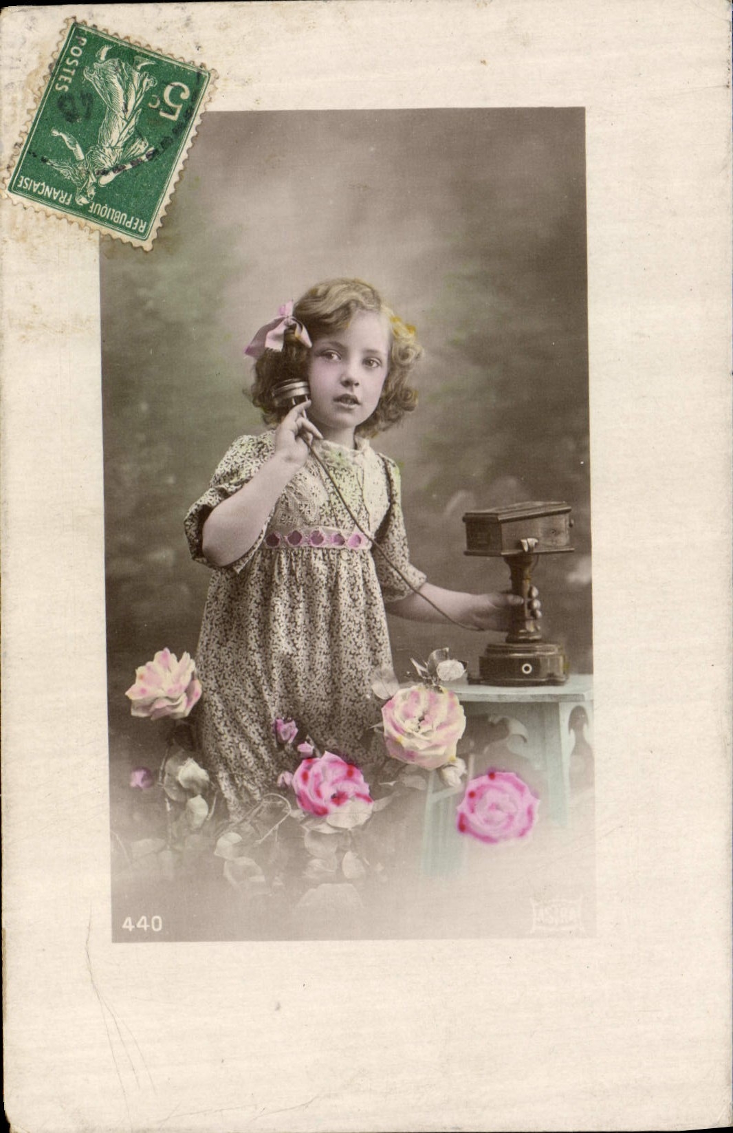 CPA Fantaisie Telephone Enfant