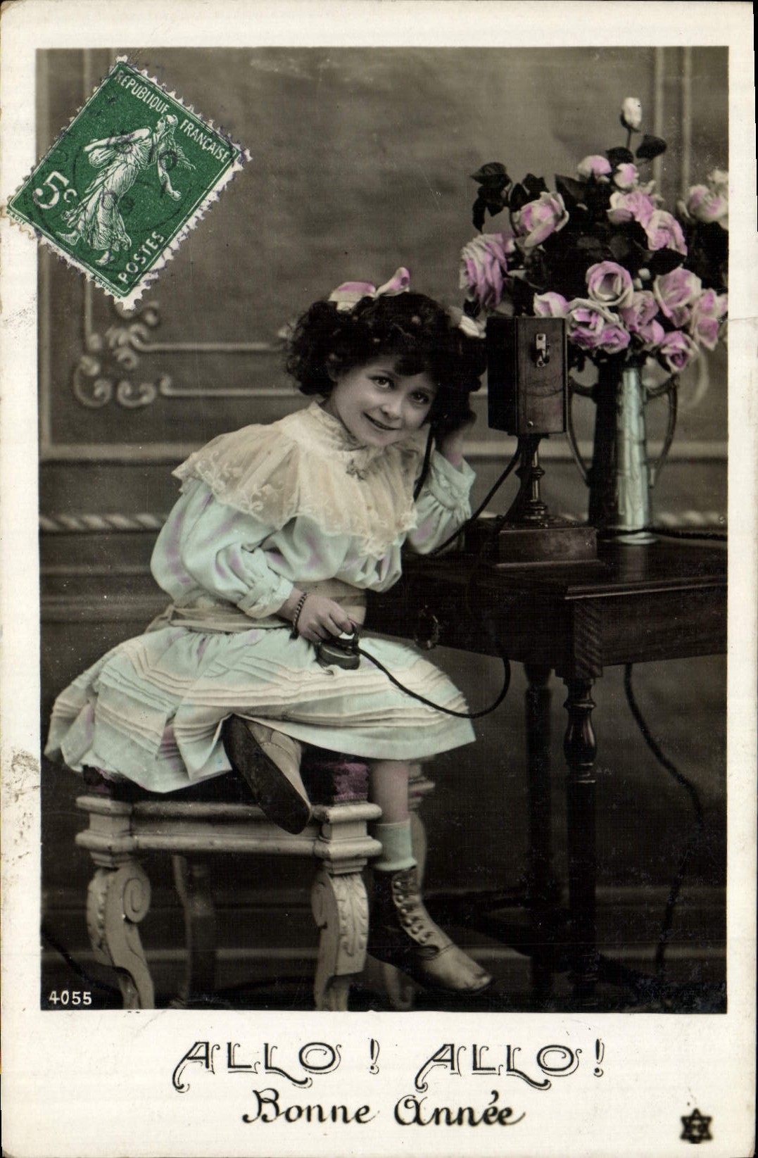 CPA Fantaisie Telephone Enfant