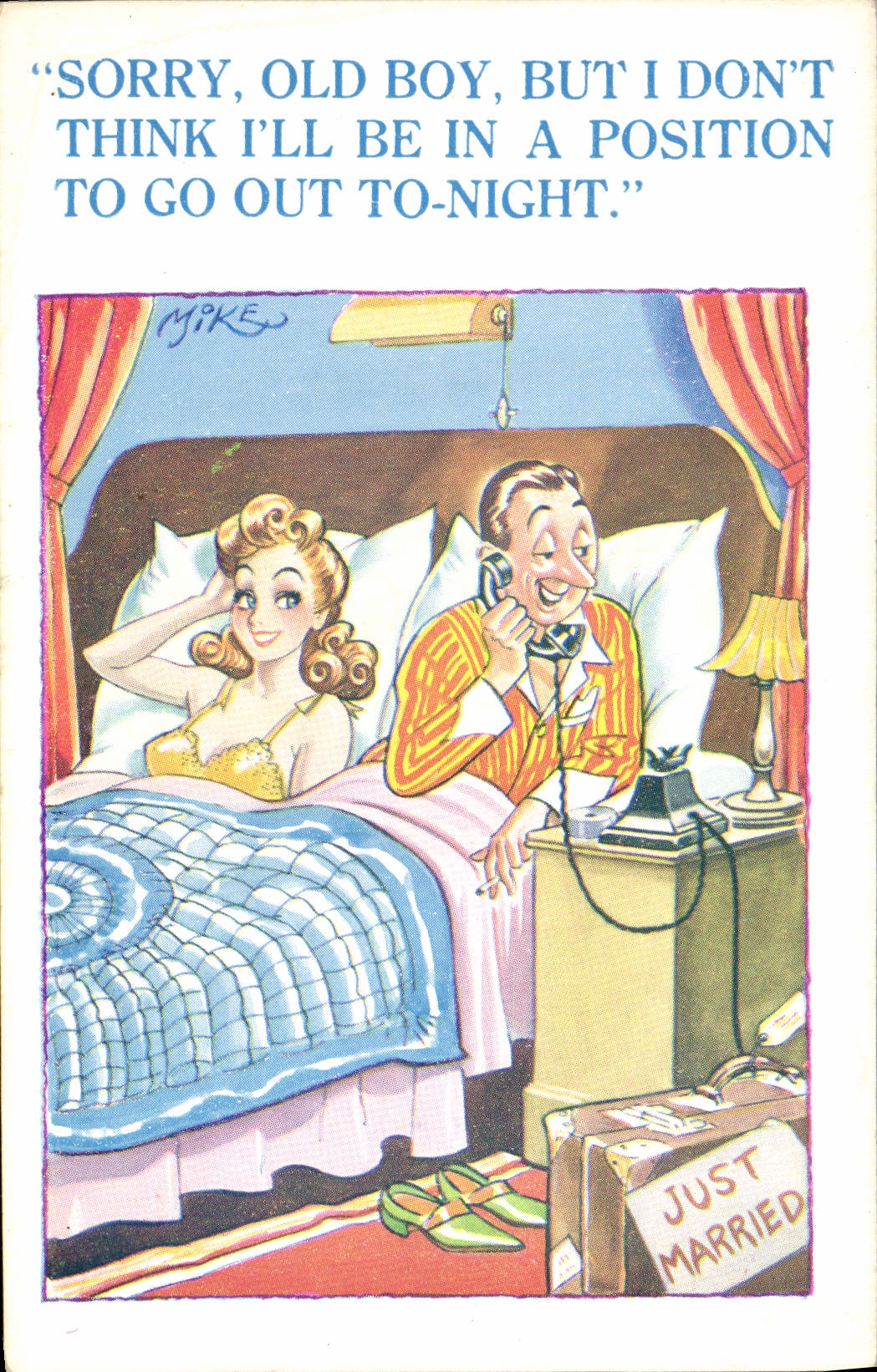 CPA Fantaisie Telephone Just married 