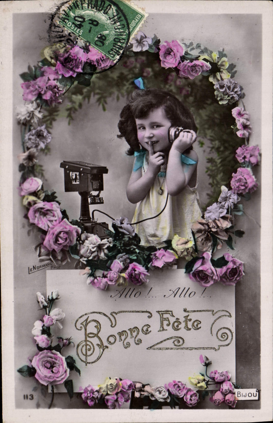 CPA Fantaisie Telephone Enfant