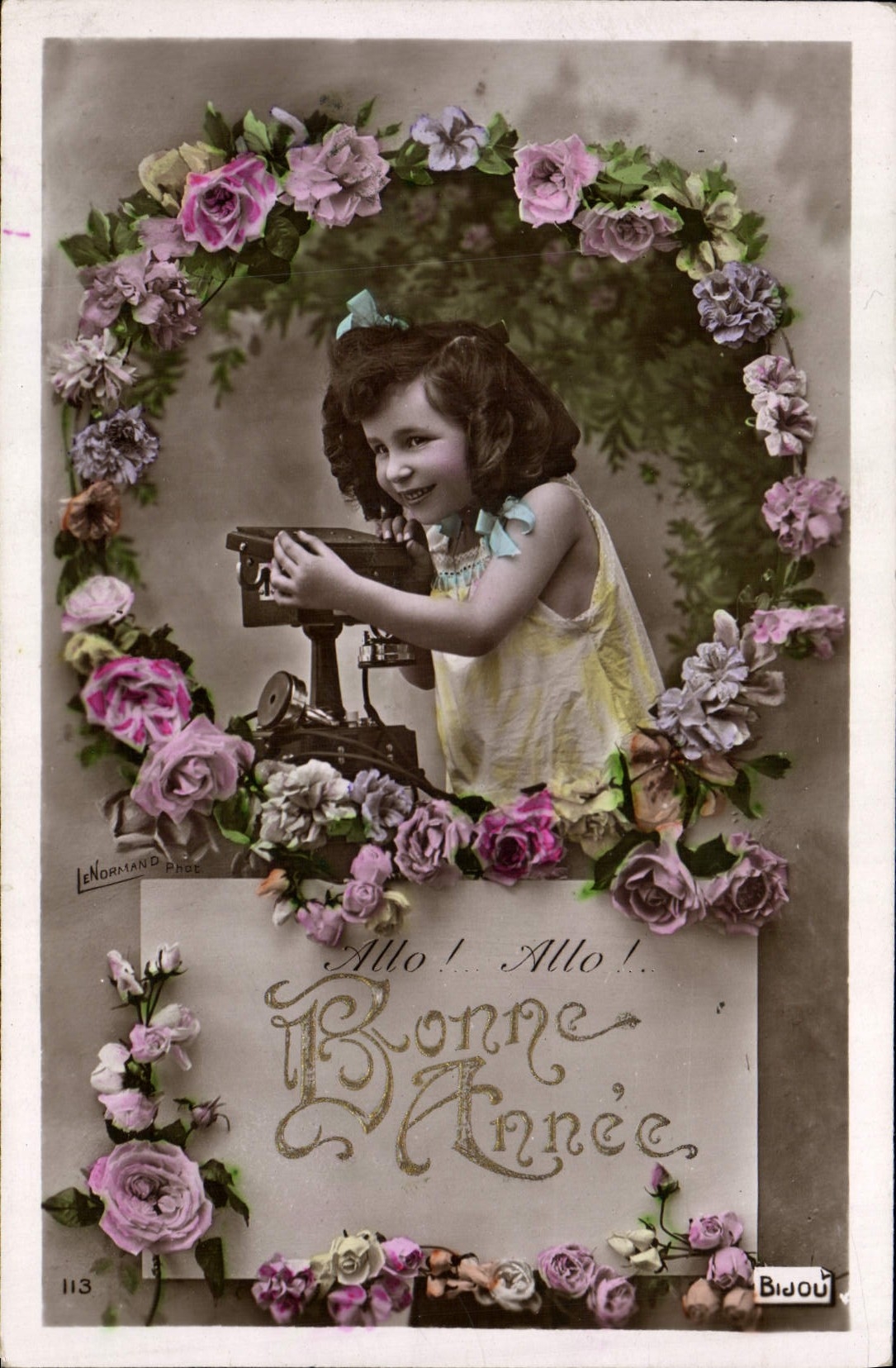 CPA Fantaisie Telephone Enfant