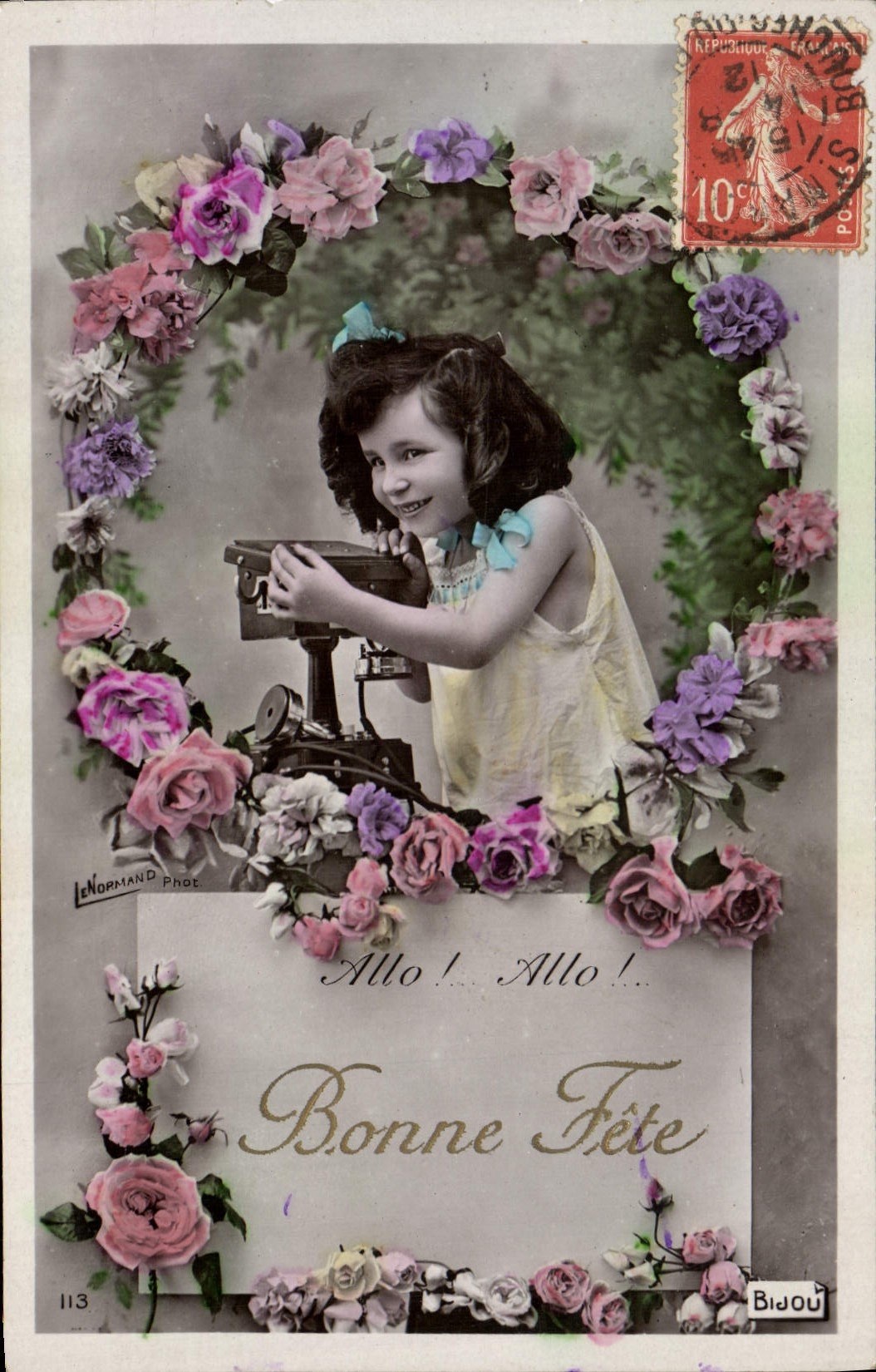 CPA Fantaisie Telephone Enfant 