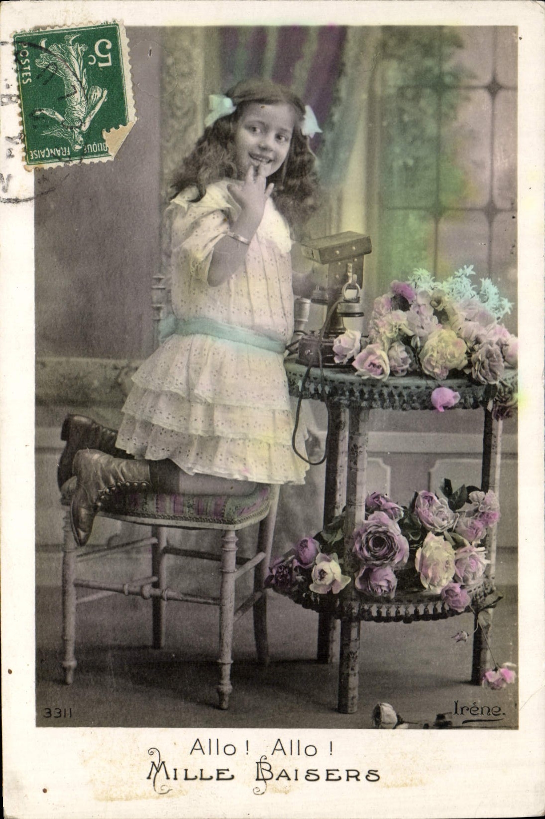 CPA Fantaisie Telephone Enfant 