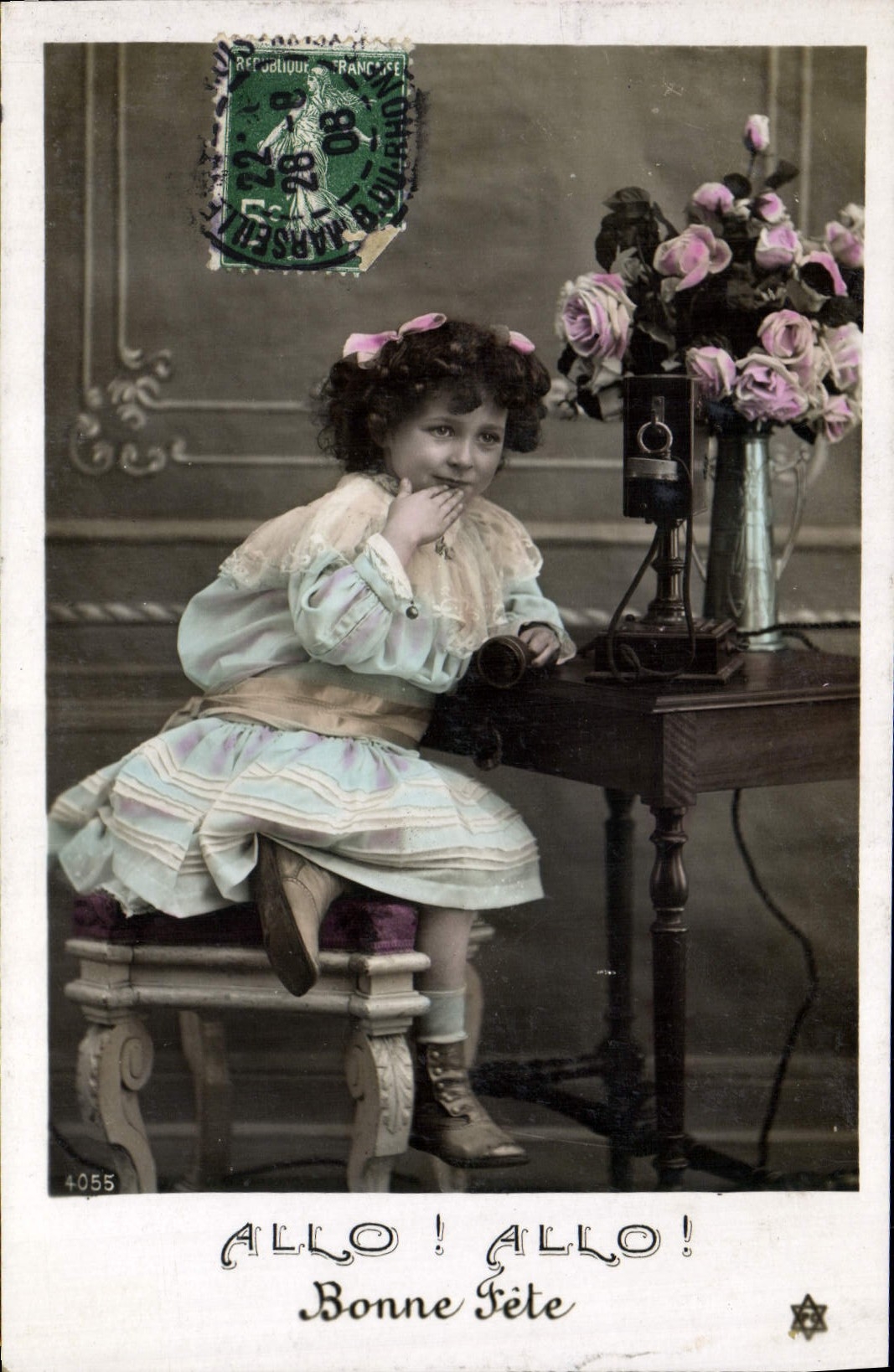 CPA Fantaisie Telephone Enfant