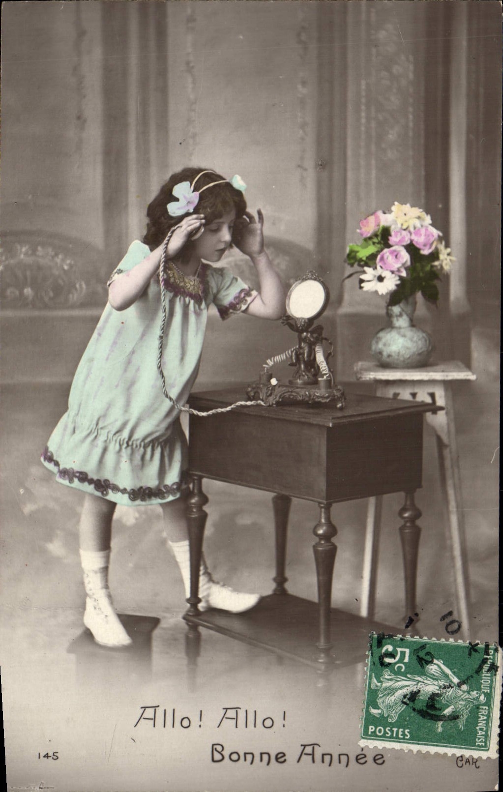 CPA Fantaisie Telephone Enfant