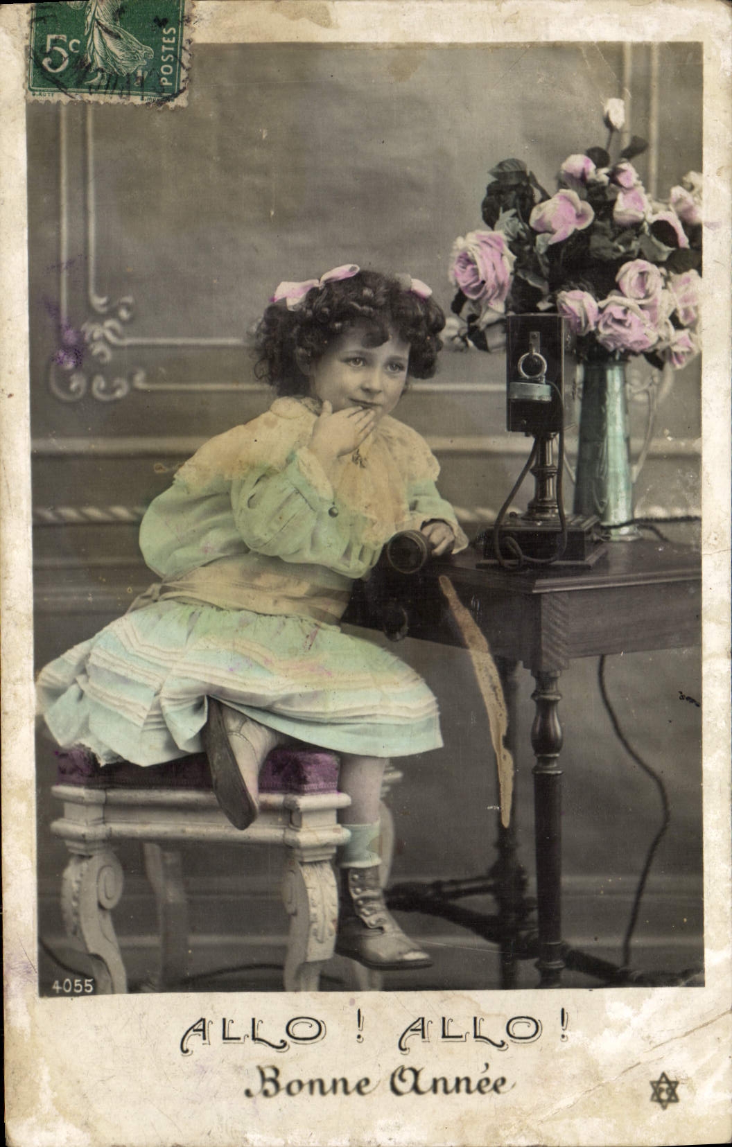 CPA Fantaisie Telephone Enfant